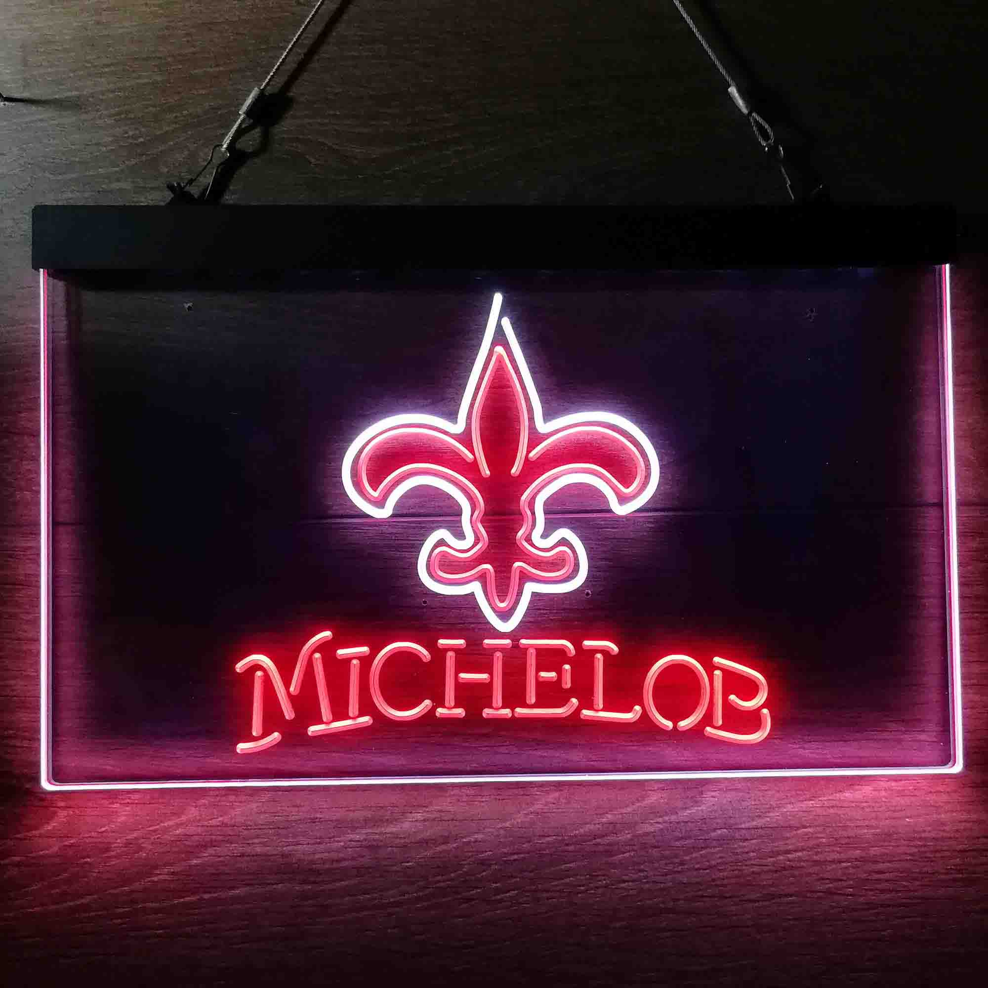 Michelob Bar New Orleans Saints Est. 1967 Neon-Like Led Light Sign