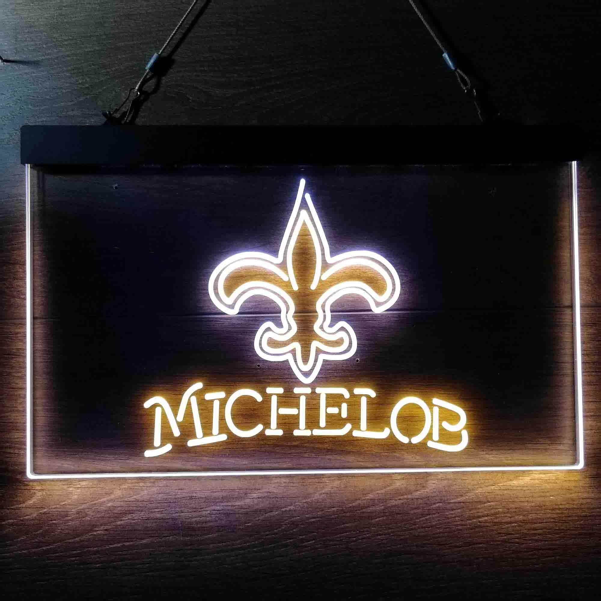 Michelob Bar New Orleans Saints Est. 1967 Neon-Like Led Light Sign