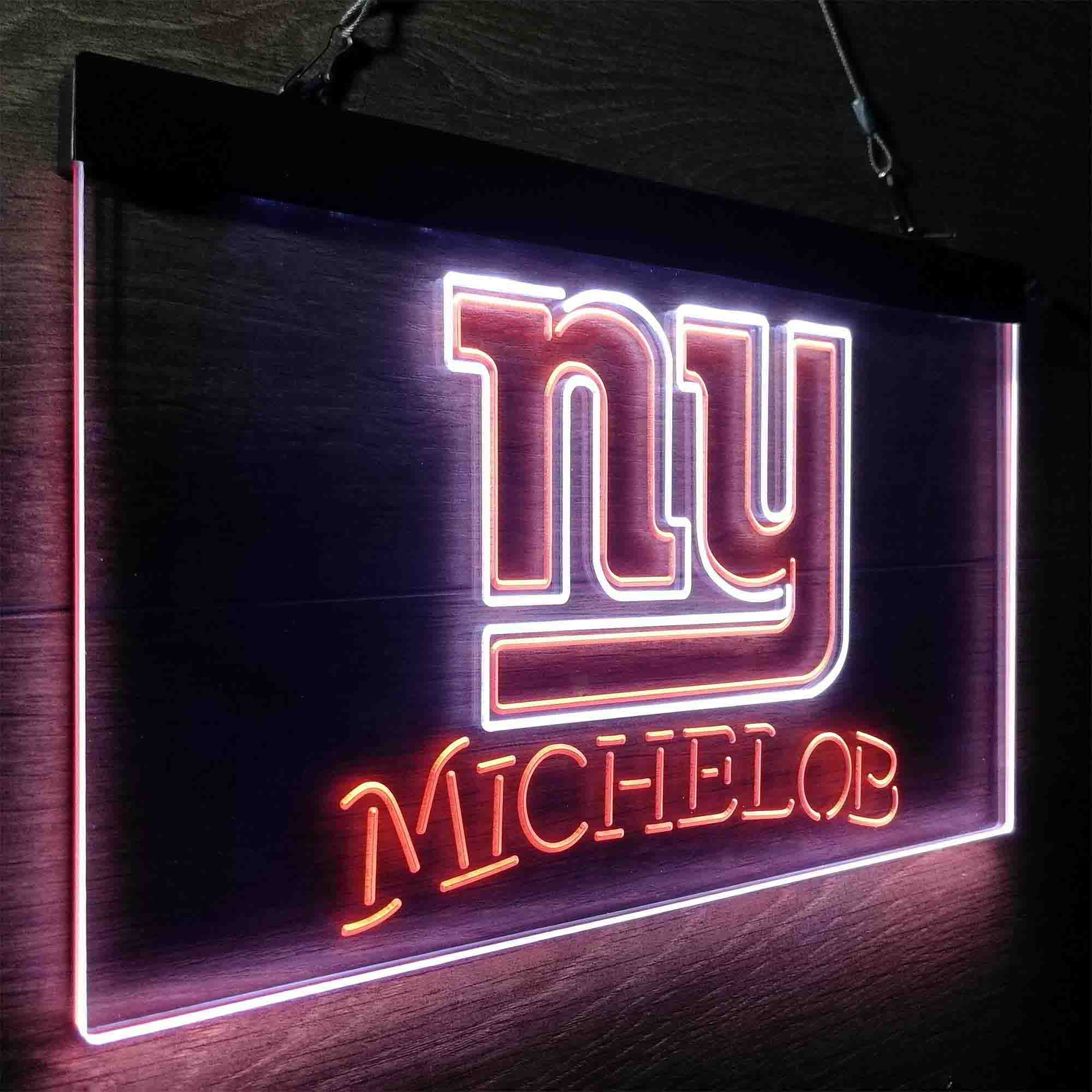 Michelob Bar New York Giants Est. 1925 Neon-Like LED Light Sign