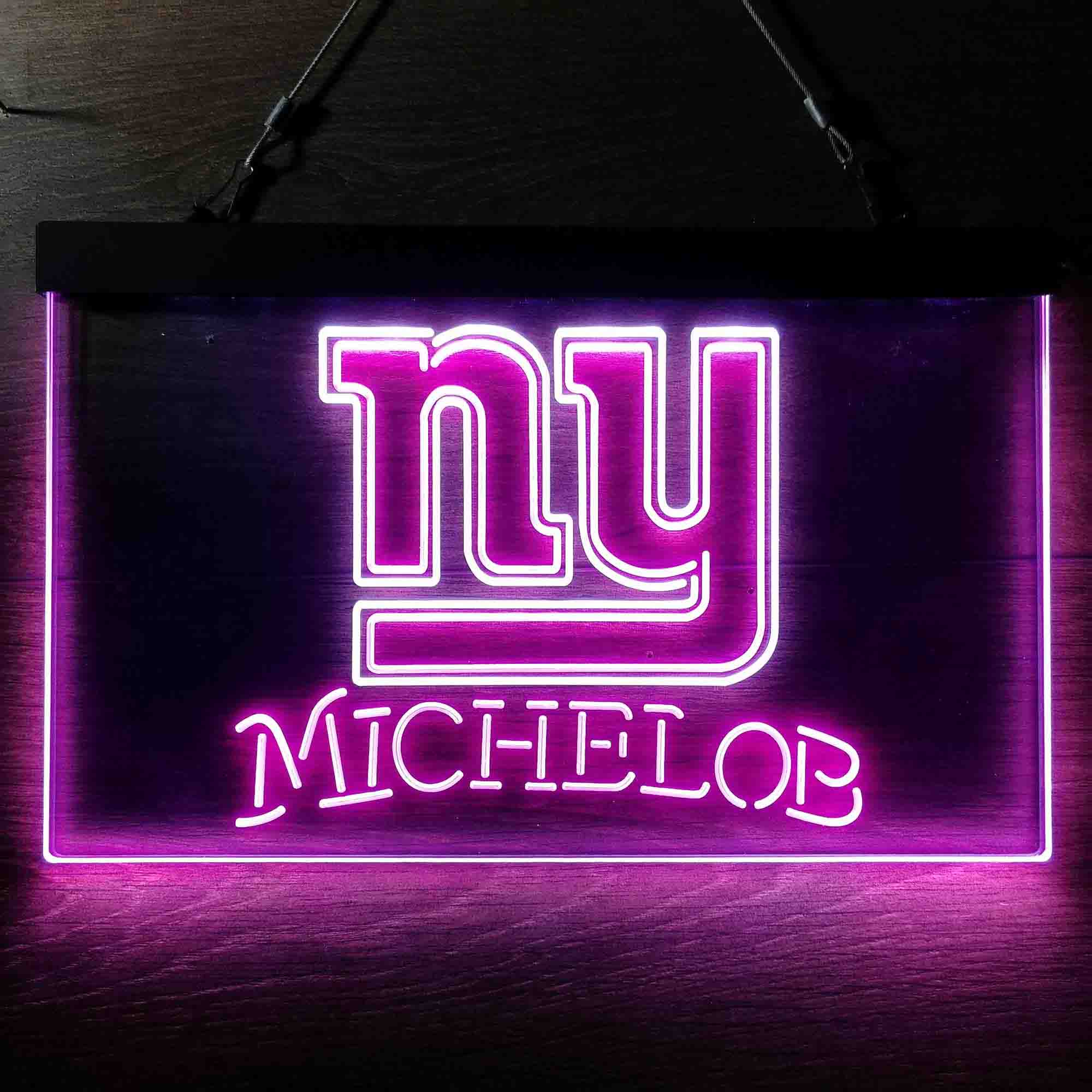 Michelob Bar New York Giants Est. 1925 Neon-Like LED Light Sign