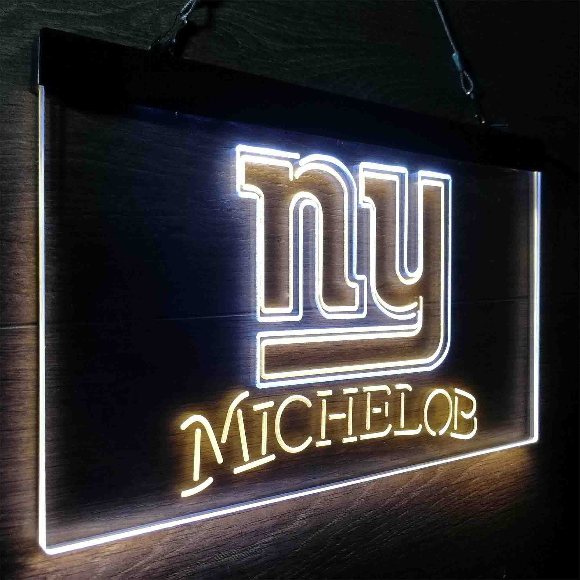 Michelob Bar New York Giants Est. 1925 Neon-Like LED Light Sign