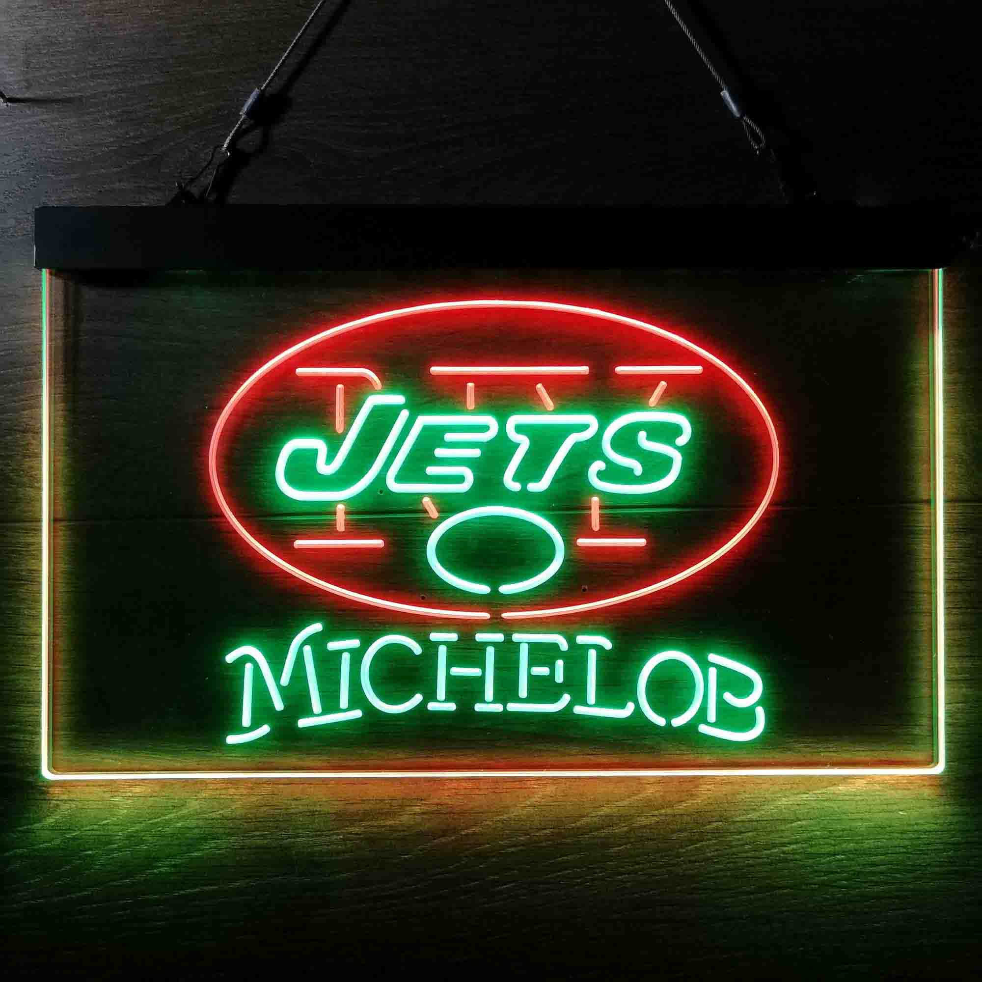 Michelob Bar New York Jets Est. 1960 Neon-Like Led Light Sign