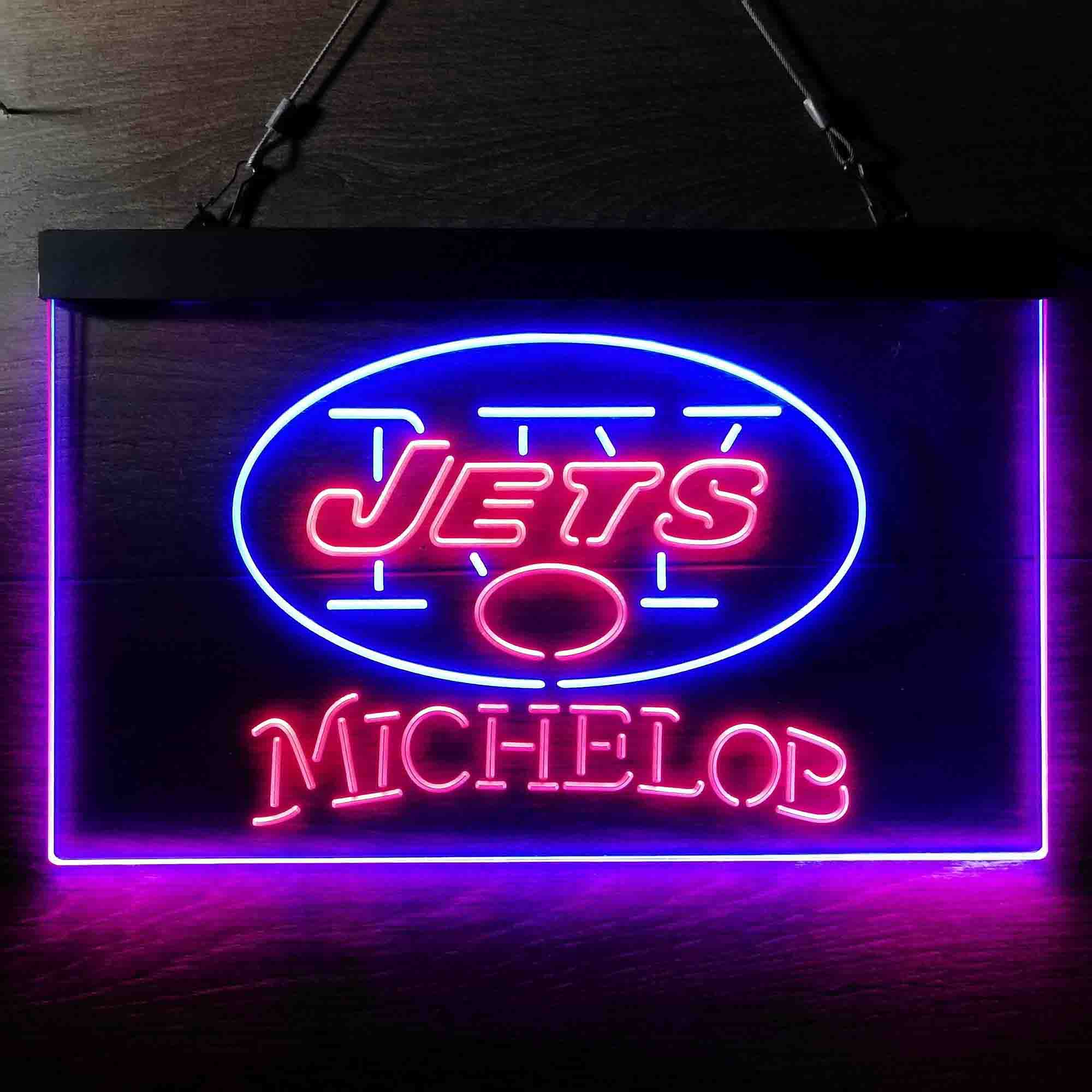 Michelob Bar New York Jets Est. 1960 Neon-Like Led Light Sign