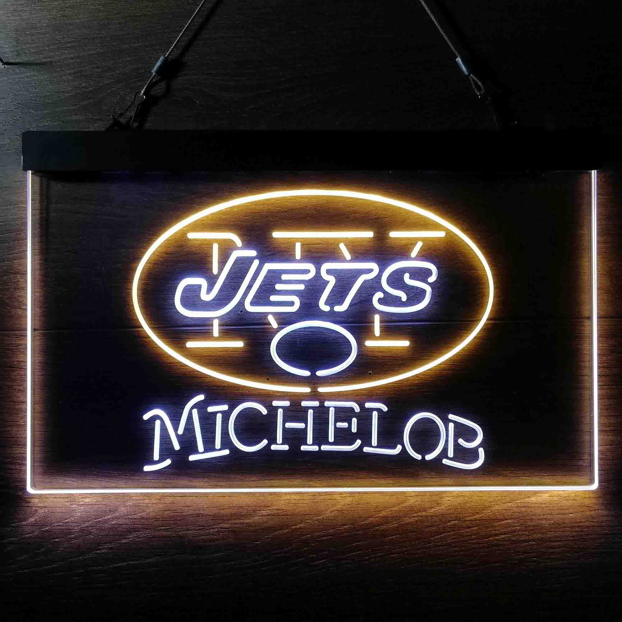 Michelob Bar New York Jets Est. 1960 Neon-Like Led Light Sign