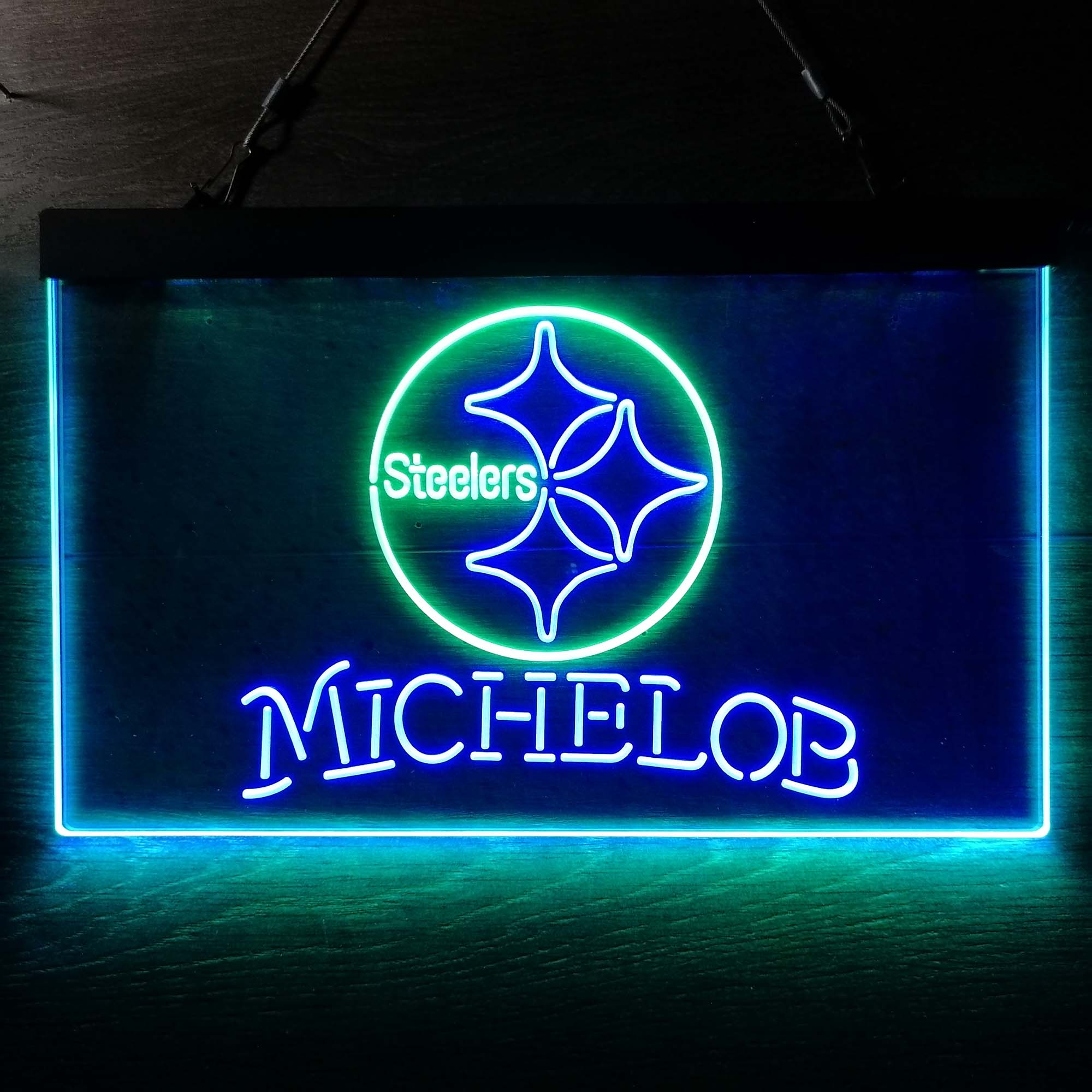 Michelob Bar Pittsburgh Steelers Est. 1933 Neon-Like LED Light Sign