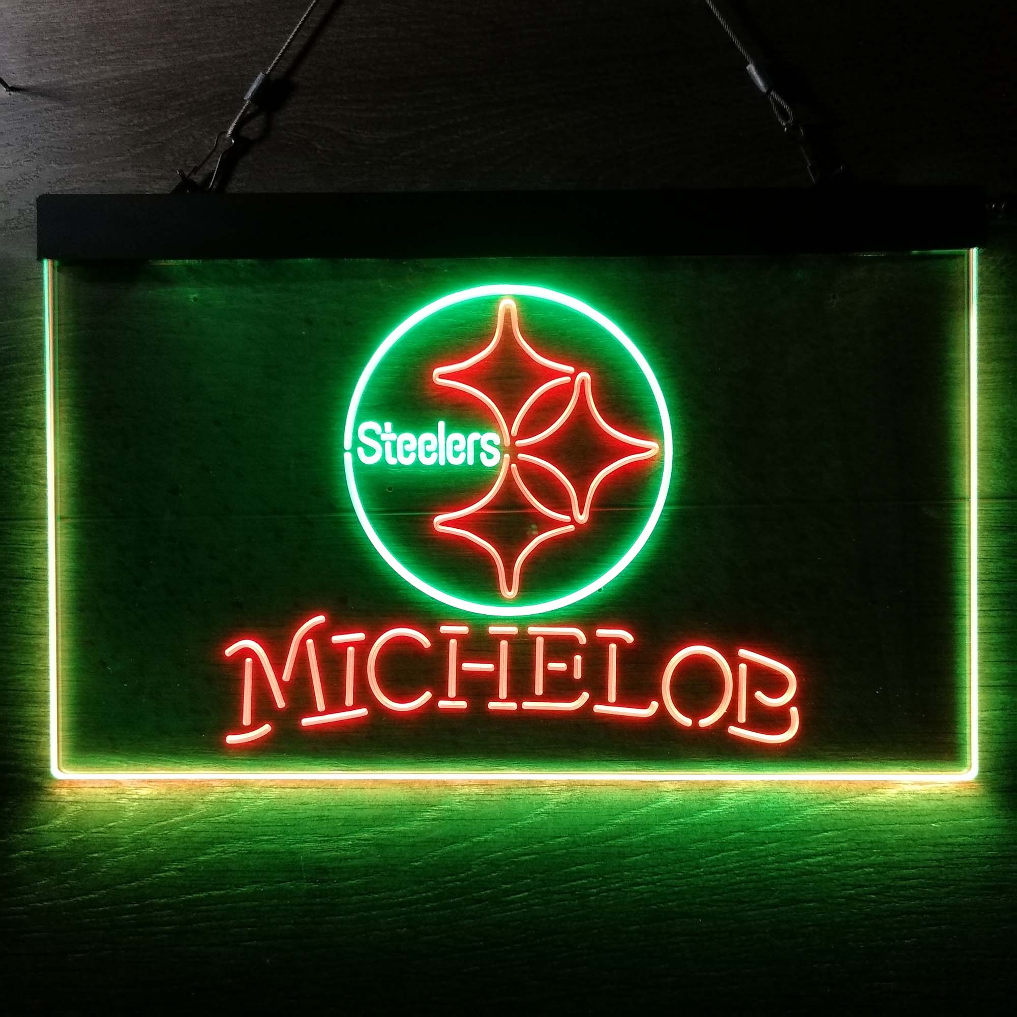 Michelob Bar Pittsburgh Steelers Est. 1933 Neon-Like LED Light Sign