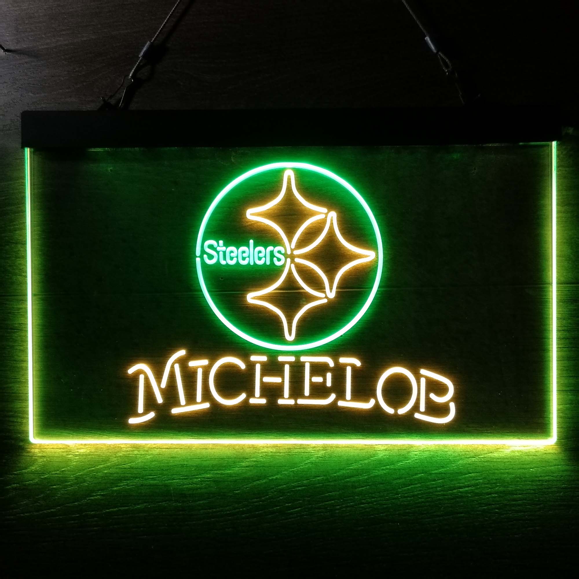 Michelob Bar Pittsburgh Steelers Est. 1933 Neon-Like LED Light Sign