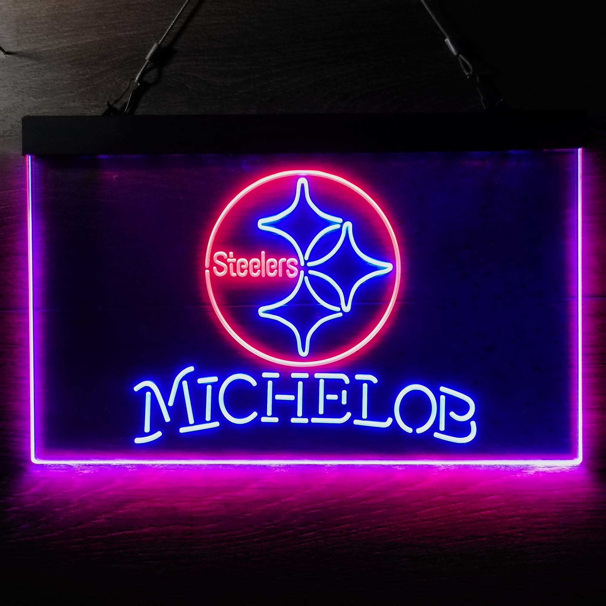 Michelob Bar Pittsburgh Steelers Est. 1933 Neon-Like LED Light Sign