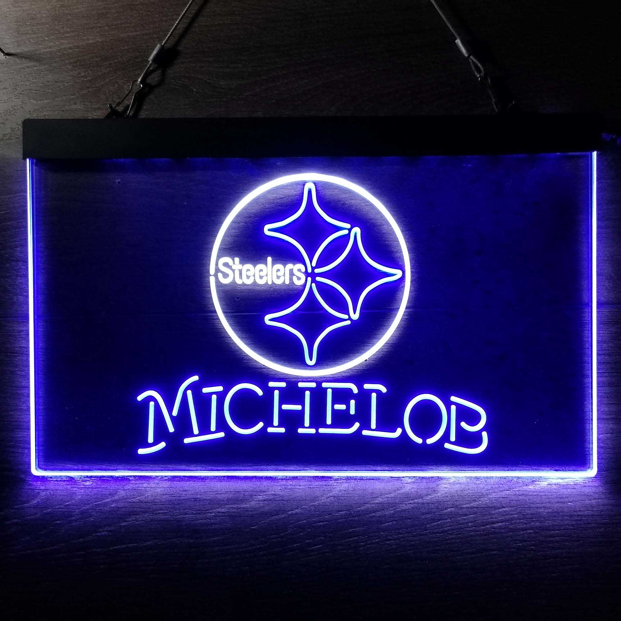 Michelob Bar Pittsburgh Steelers Est. 1933 Neon-Like LED Light Sign