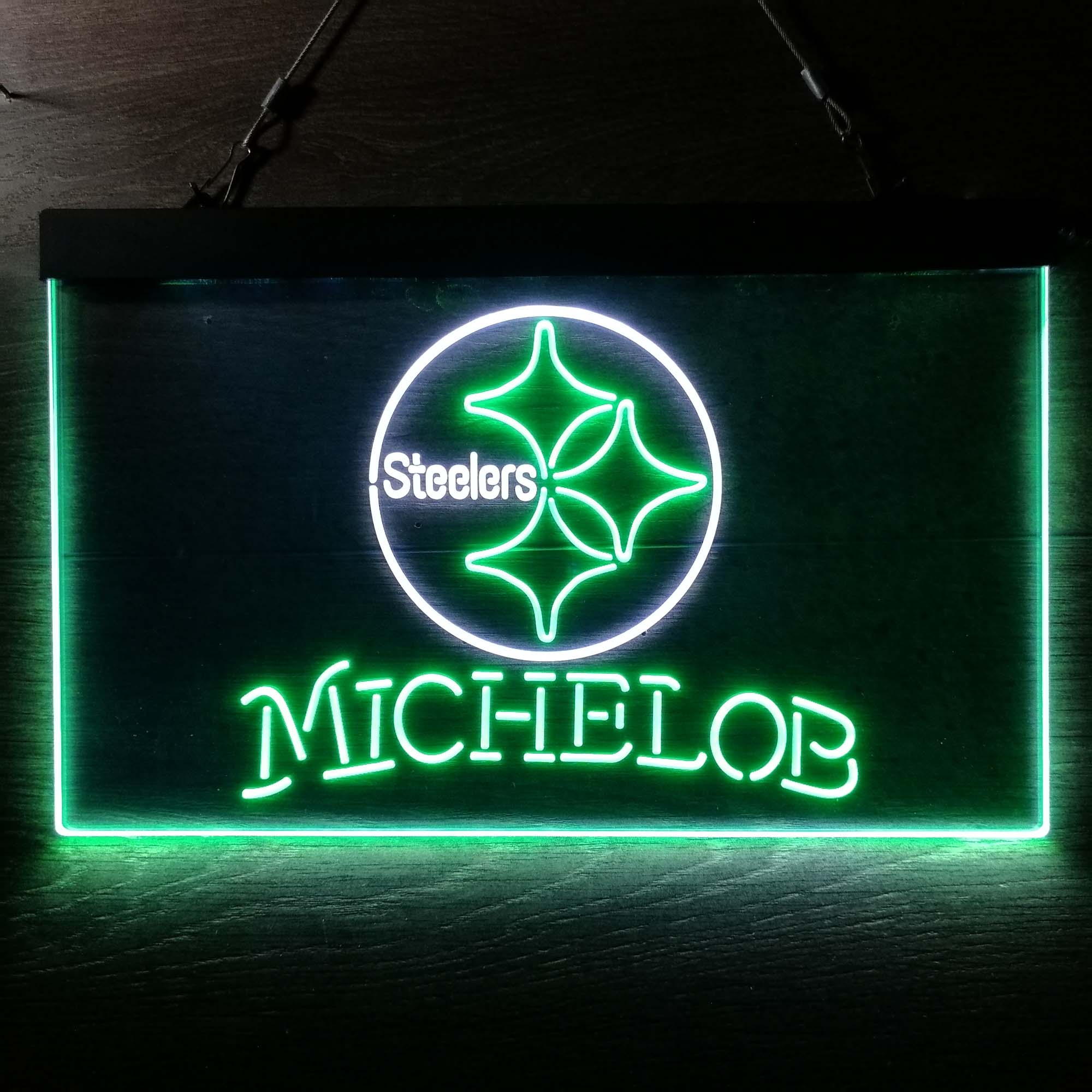 Michelob Bar Pittsburgh Steelers Est. 1933 Neon-Like LED Light Sign