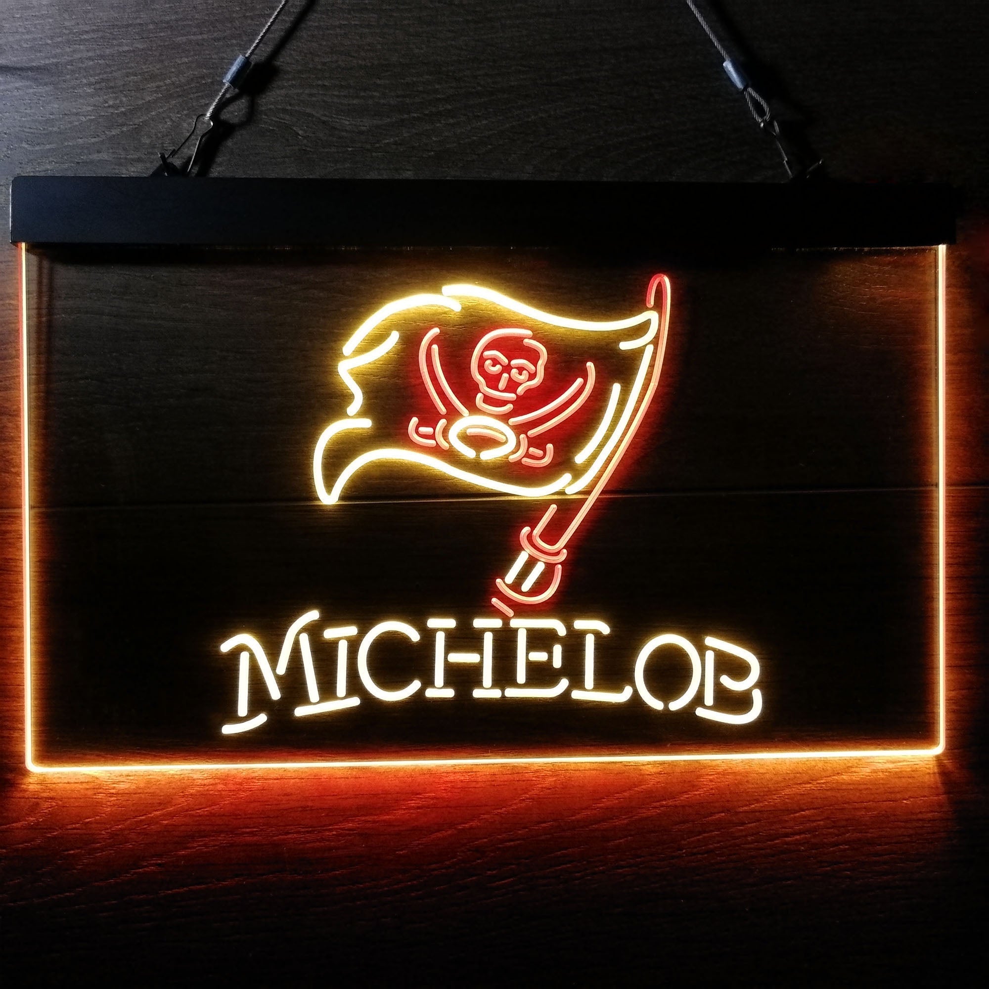 Michelob Bar Tampa Bay Buccaneers Est. 1976 Neon-Like LED Sign