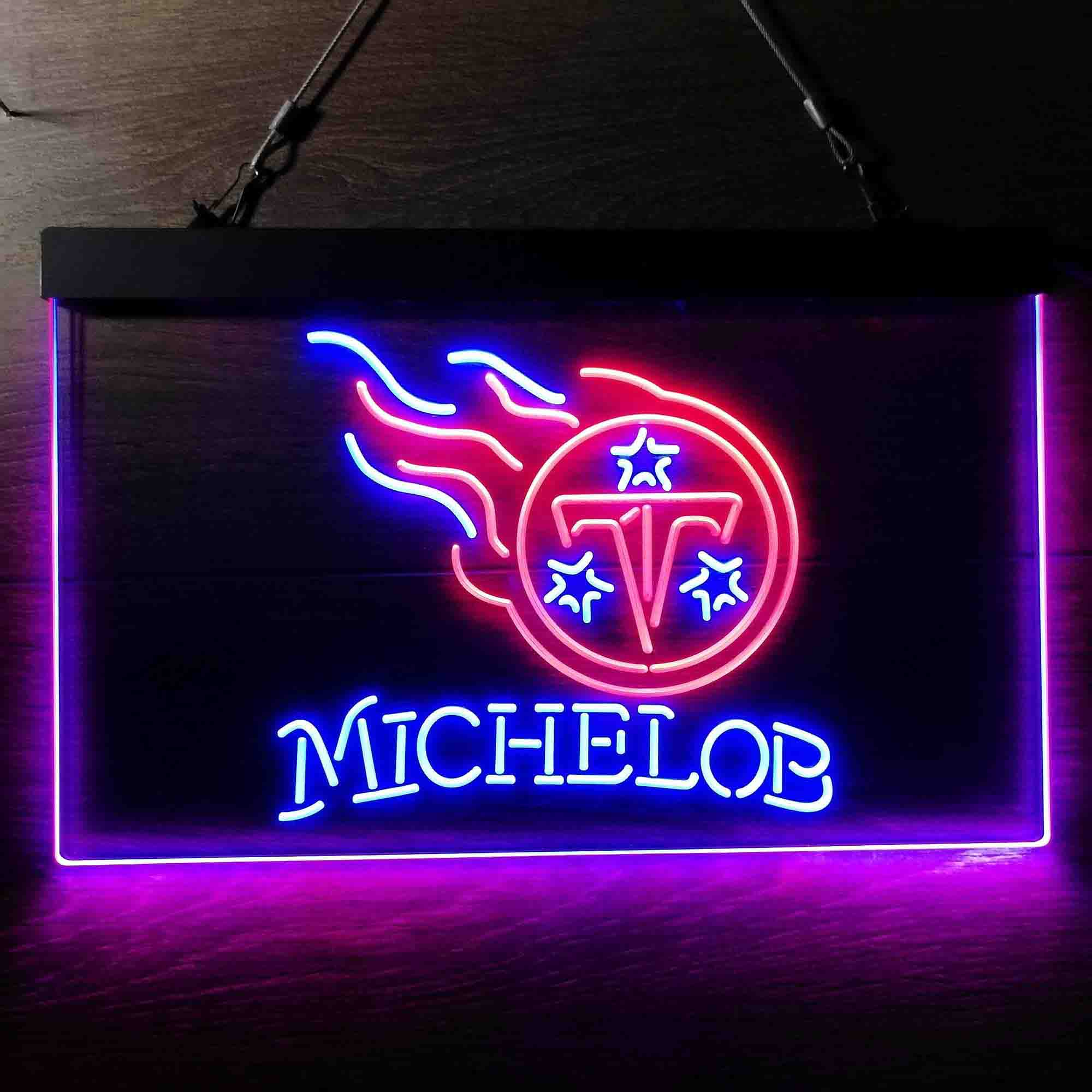 Michelob Bar Tennessee Titans Est. 1960 Neon-Like Led Light Sign