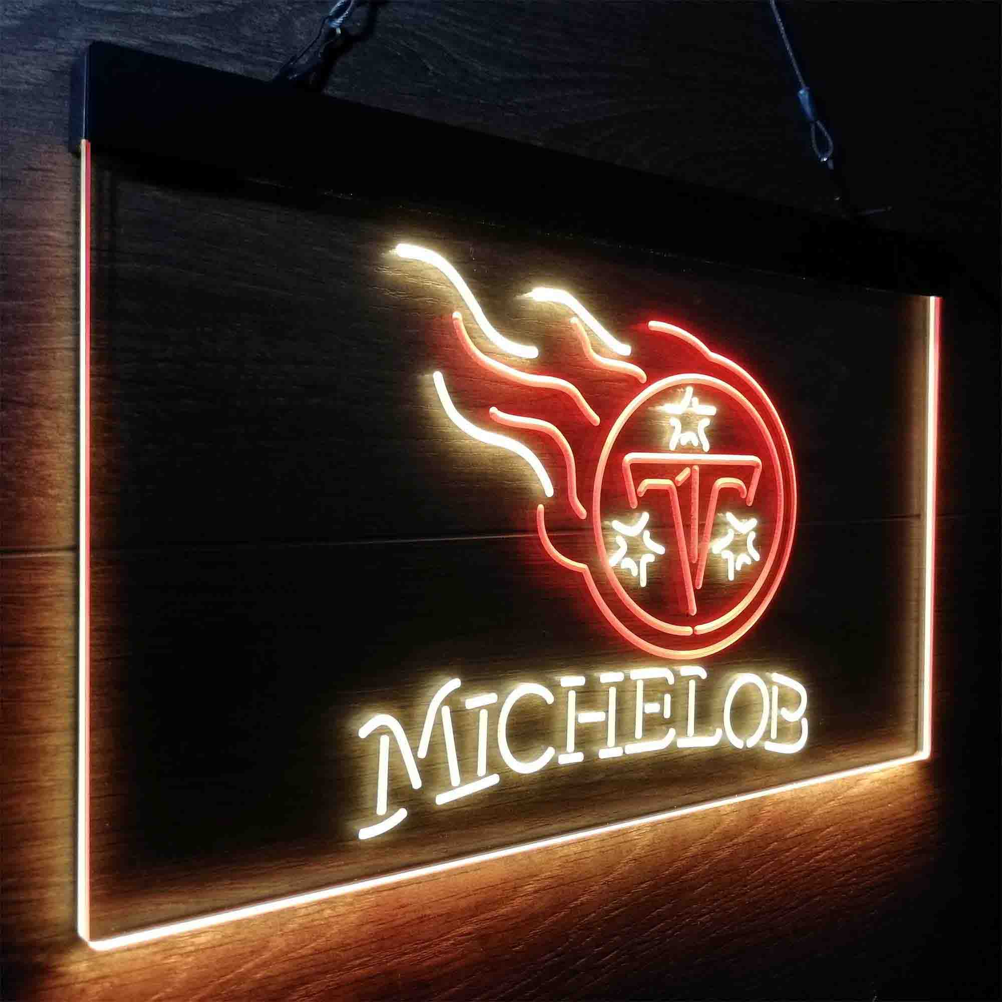 Michelob Bar Tennessee Titans Est. 1960 Neon-Like Led Light Sign