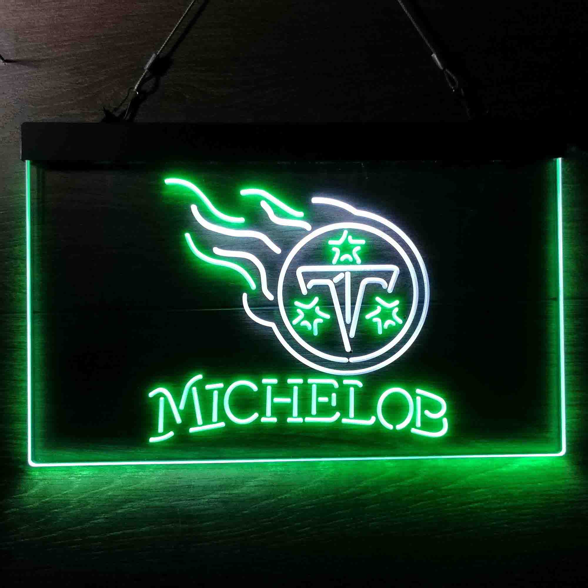 Michelob Bar Tennessee Titans Est. 1960 Neon-Like Led Light Sign