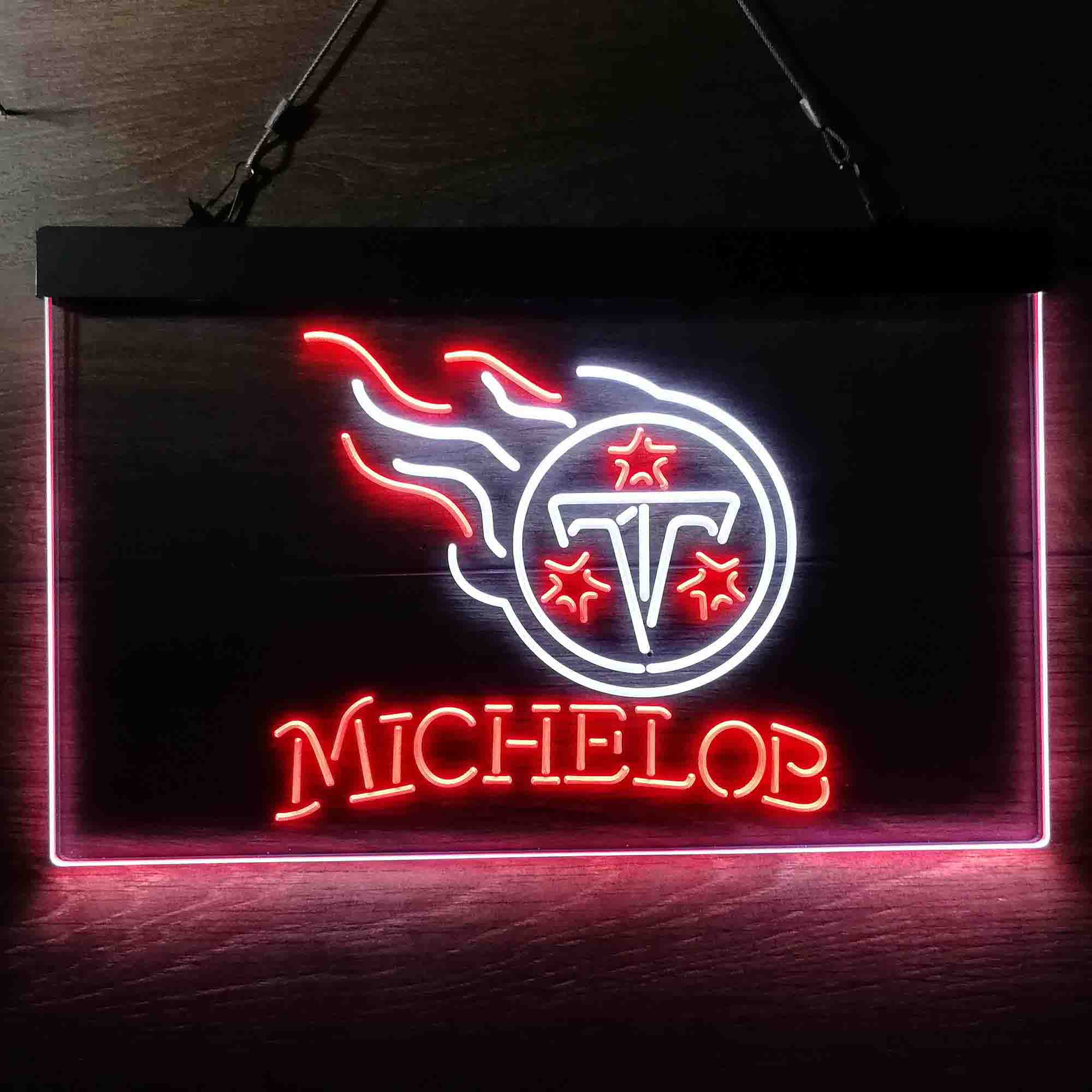 Michelob Bar Tennessee Titans Est. 1960 Neon-Like Led Light Sign