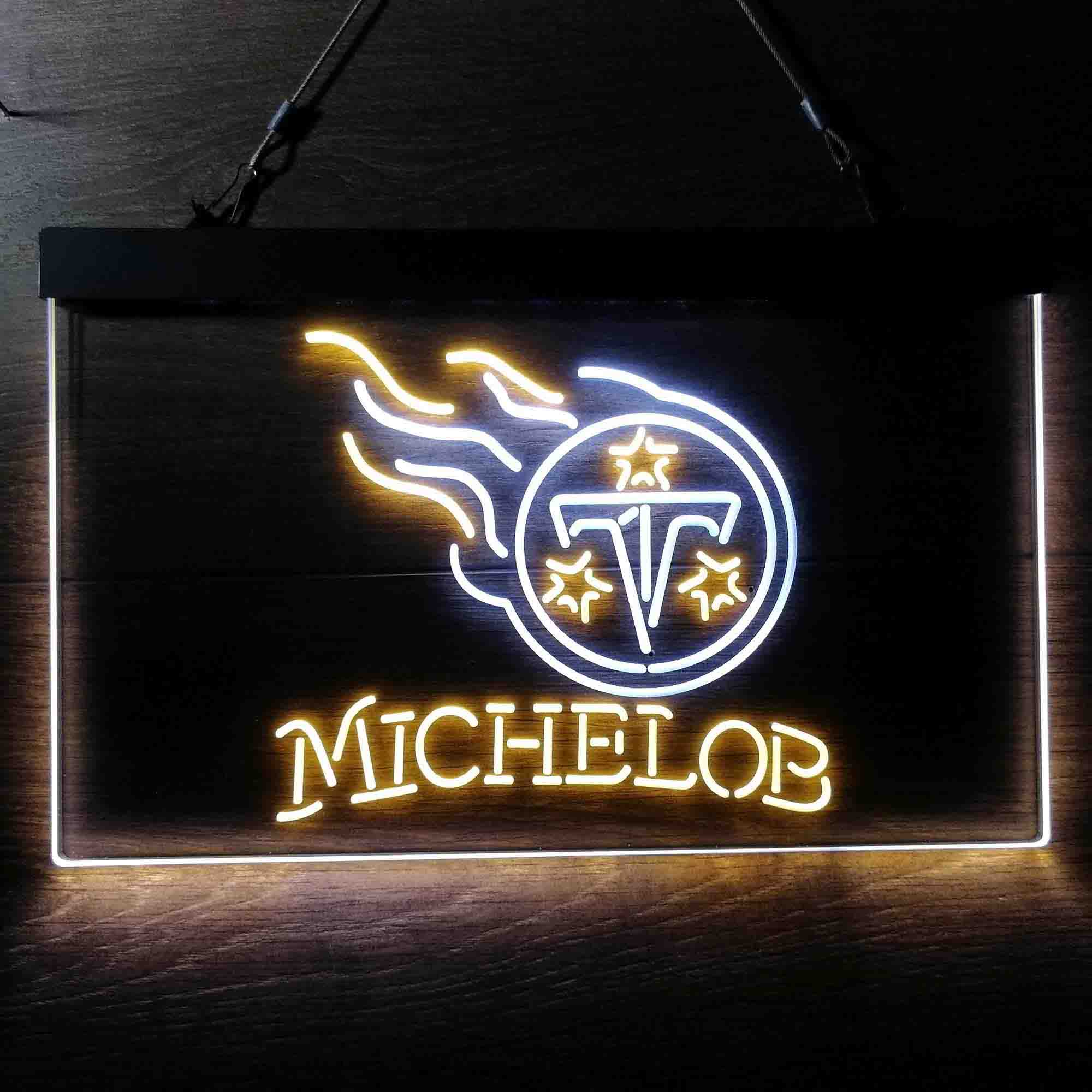 Michelob Bar Tennessee Titans Est. 1960 Neon-Like Led Light Sign