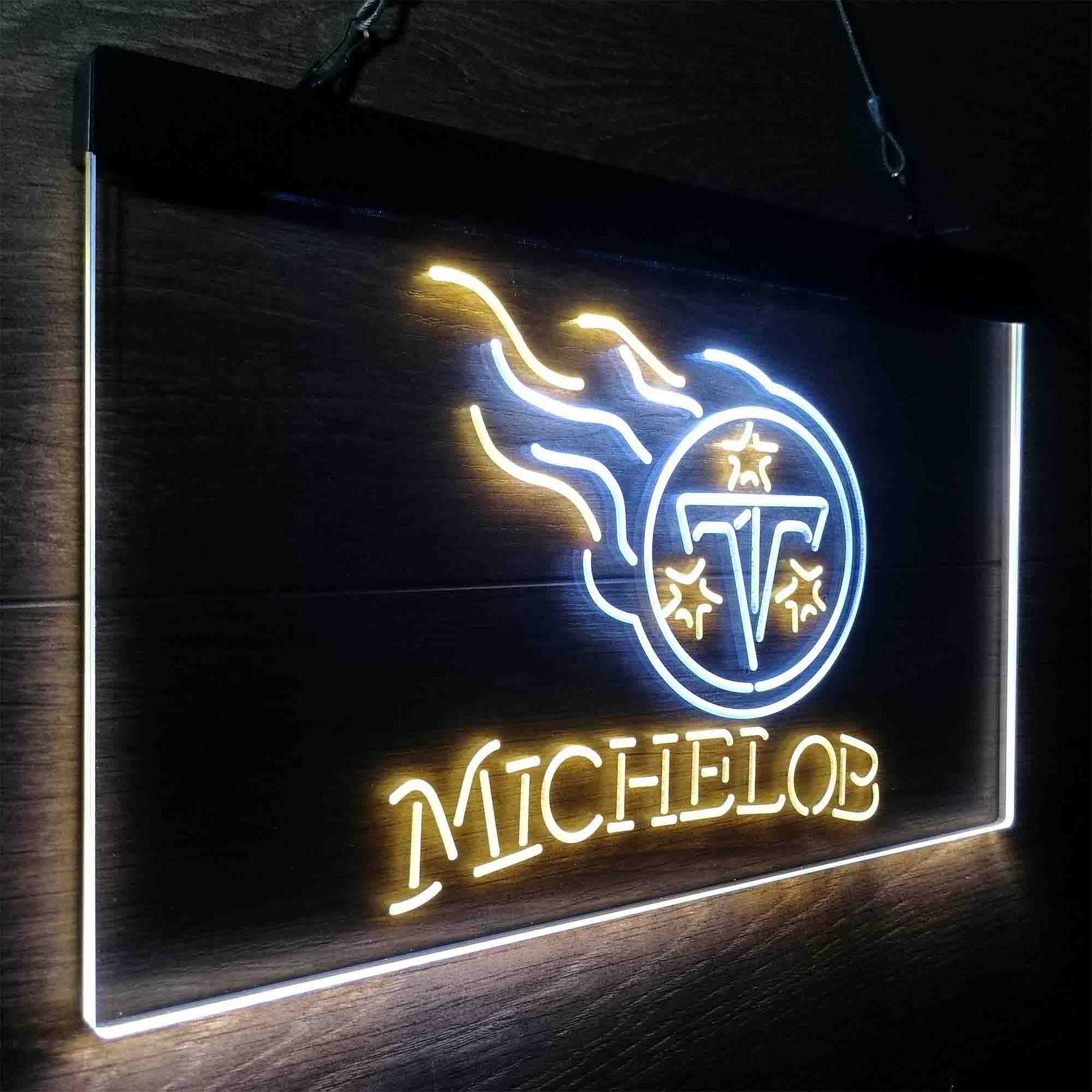 Michelob Bar Tennessee Titans Est. 1960 Neon-Like Led Light Sign