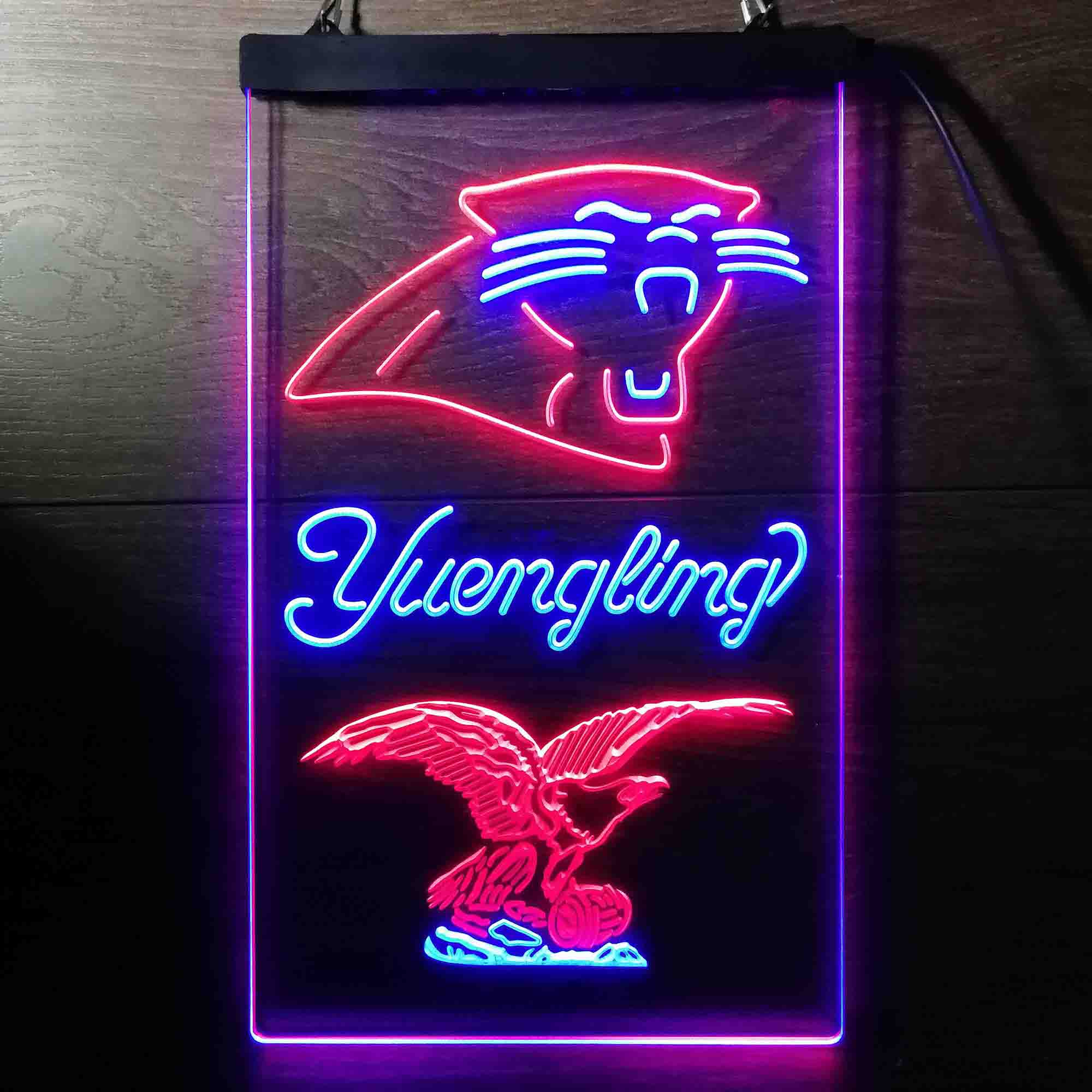 Yuengling Bar Carolina Panthers Est. 1995 Neon-Like Led Light Sign