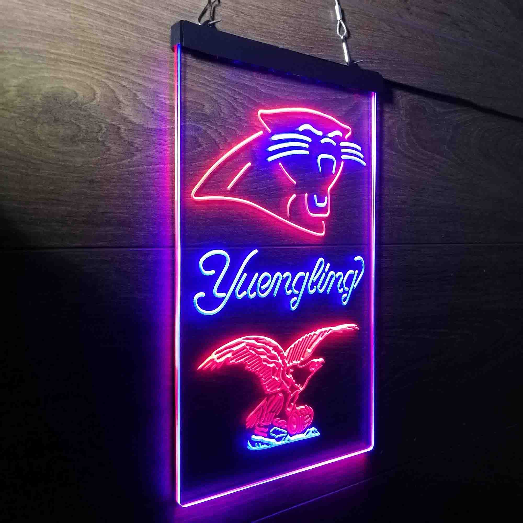 Yuengling Bar Carolina Panthers Est. 1995 Neon-Like Led Light Sign