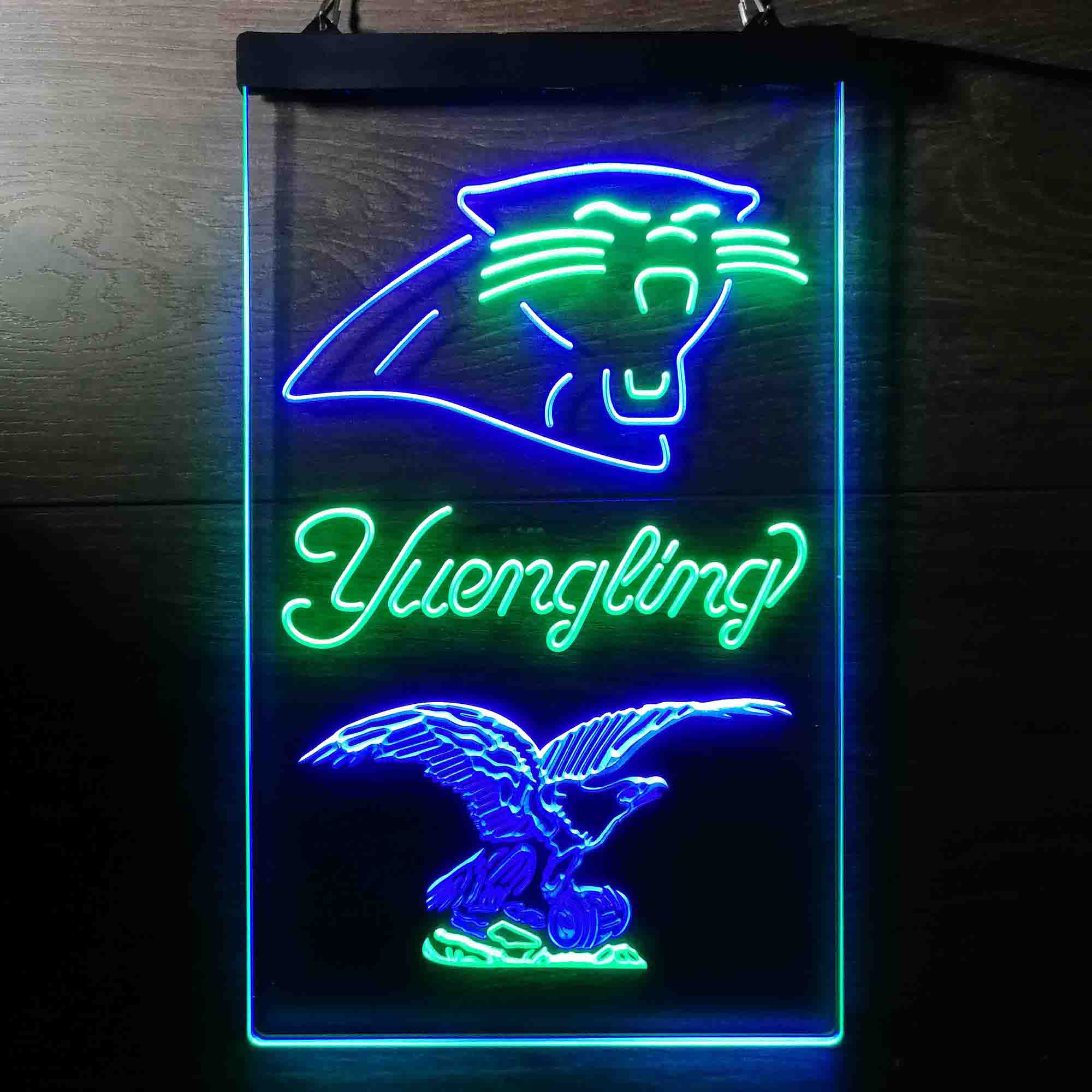 Yuengling Bar Carolina Panthers Est. 1995 Neon-Like Led Light Sign