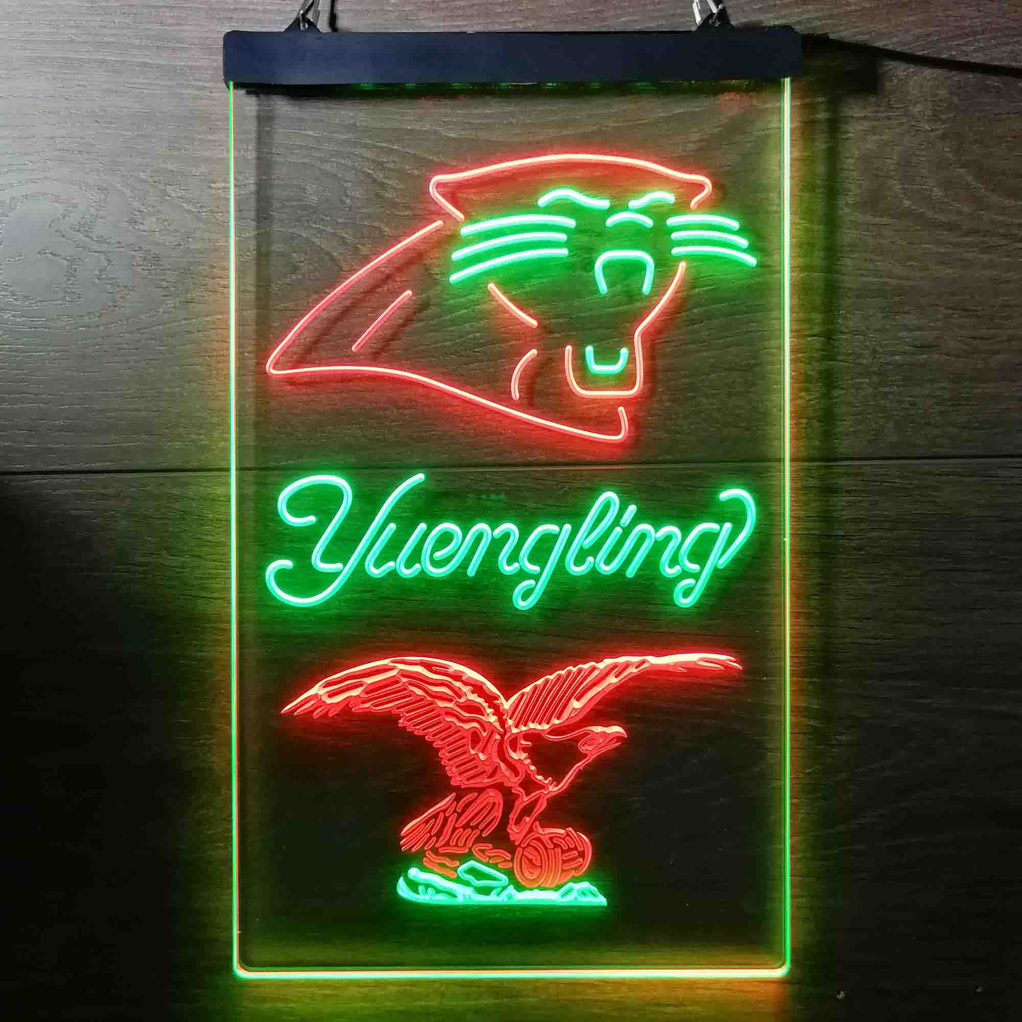 Yuengling Bar Carolina Panthers Est. 1995 Neon-Like Led Light Sign