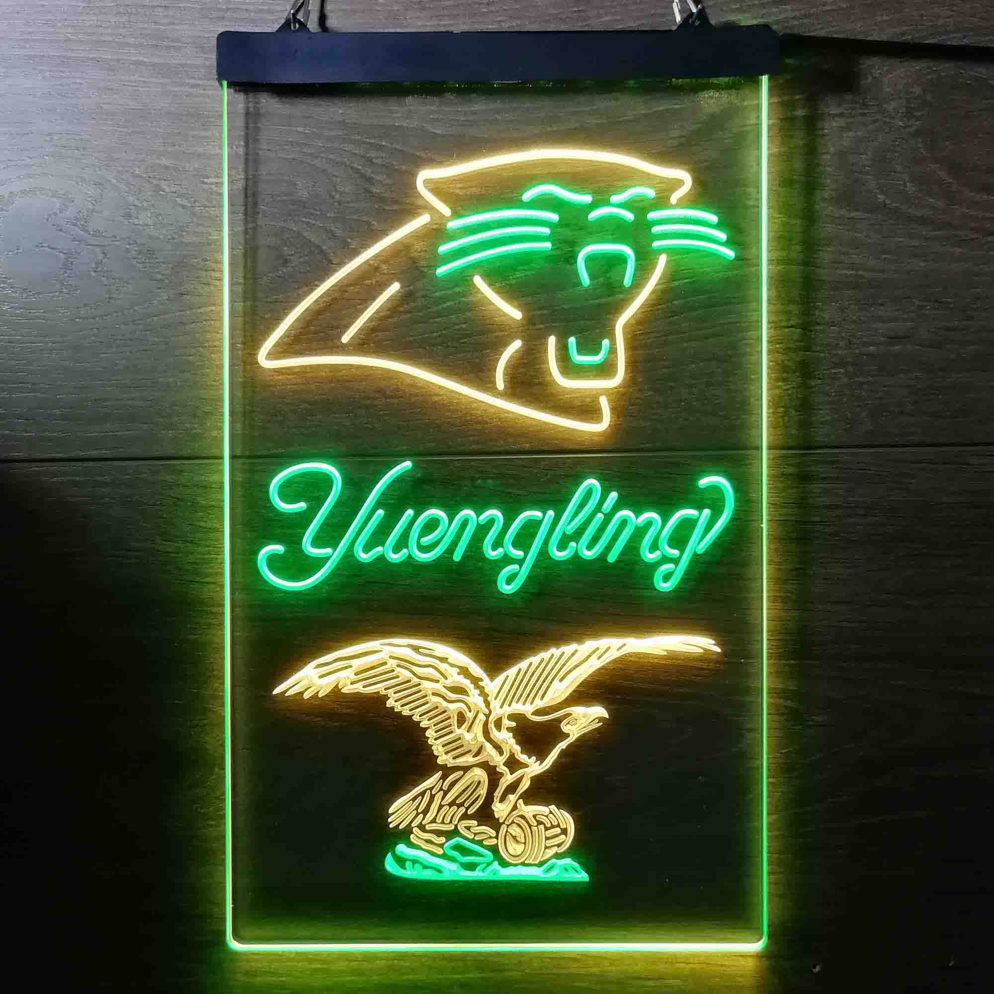 Yuengling Bar Carolina Panthers Est. 1995 Neon-Like LED Sign