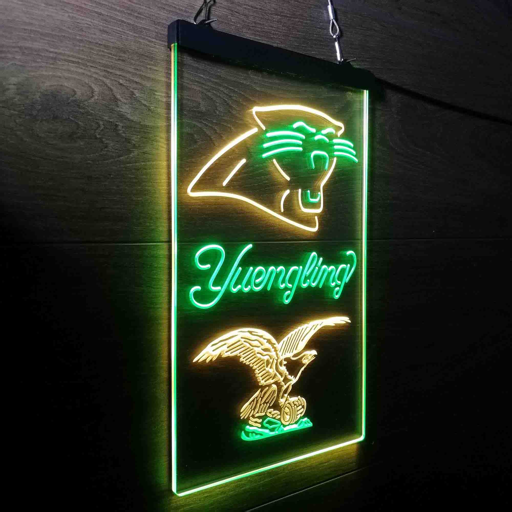 Yuengling Bar Carolina Panthers Est. 1995 Neon-Like Led Light Sign