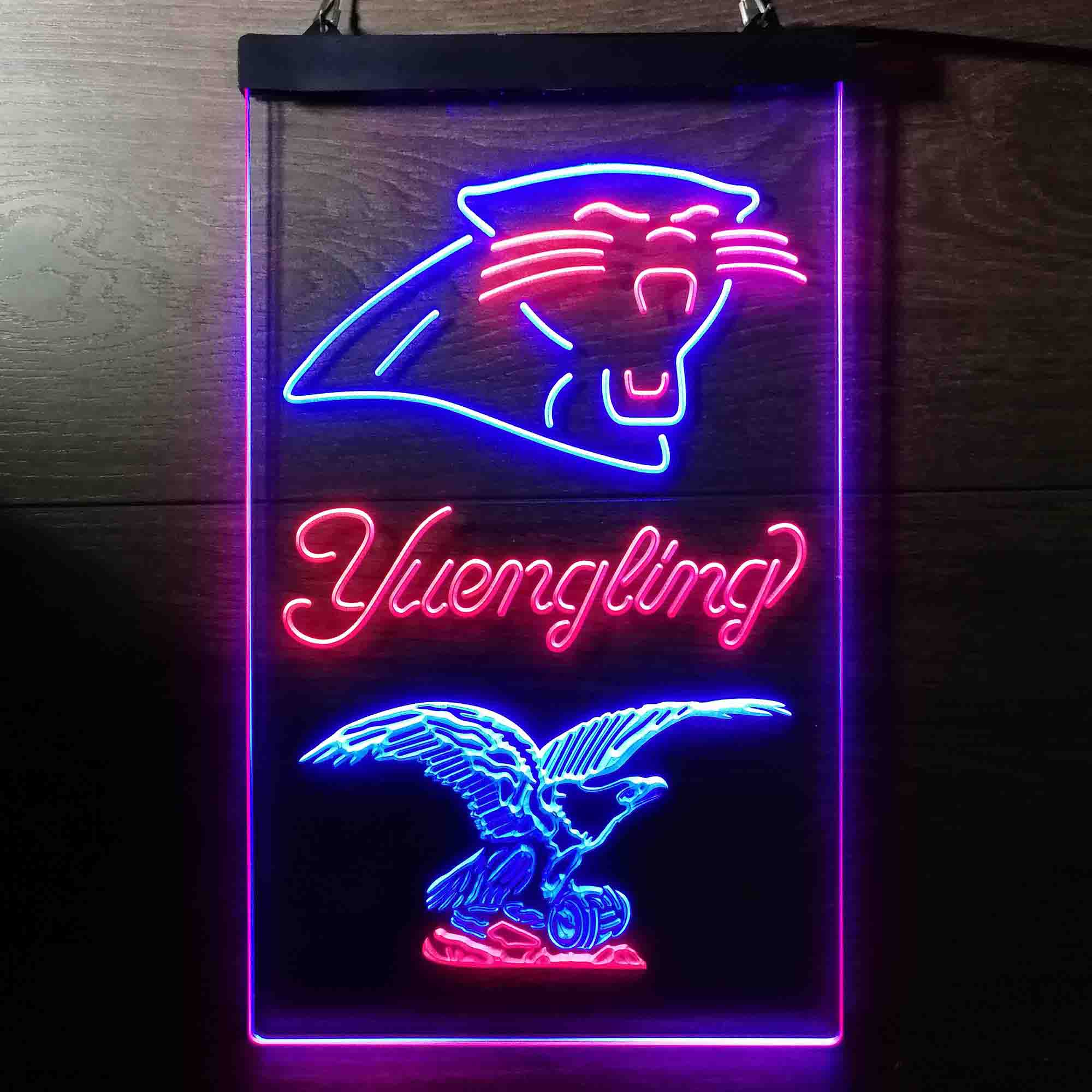 Yuengling Bar Carolina Panthers Est. 1995 Neon-Like Led Light Sign