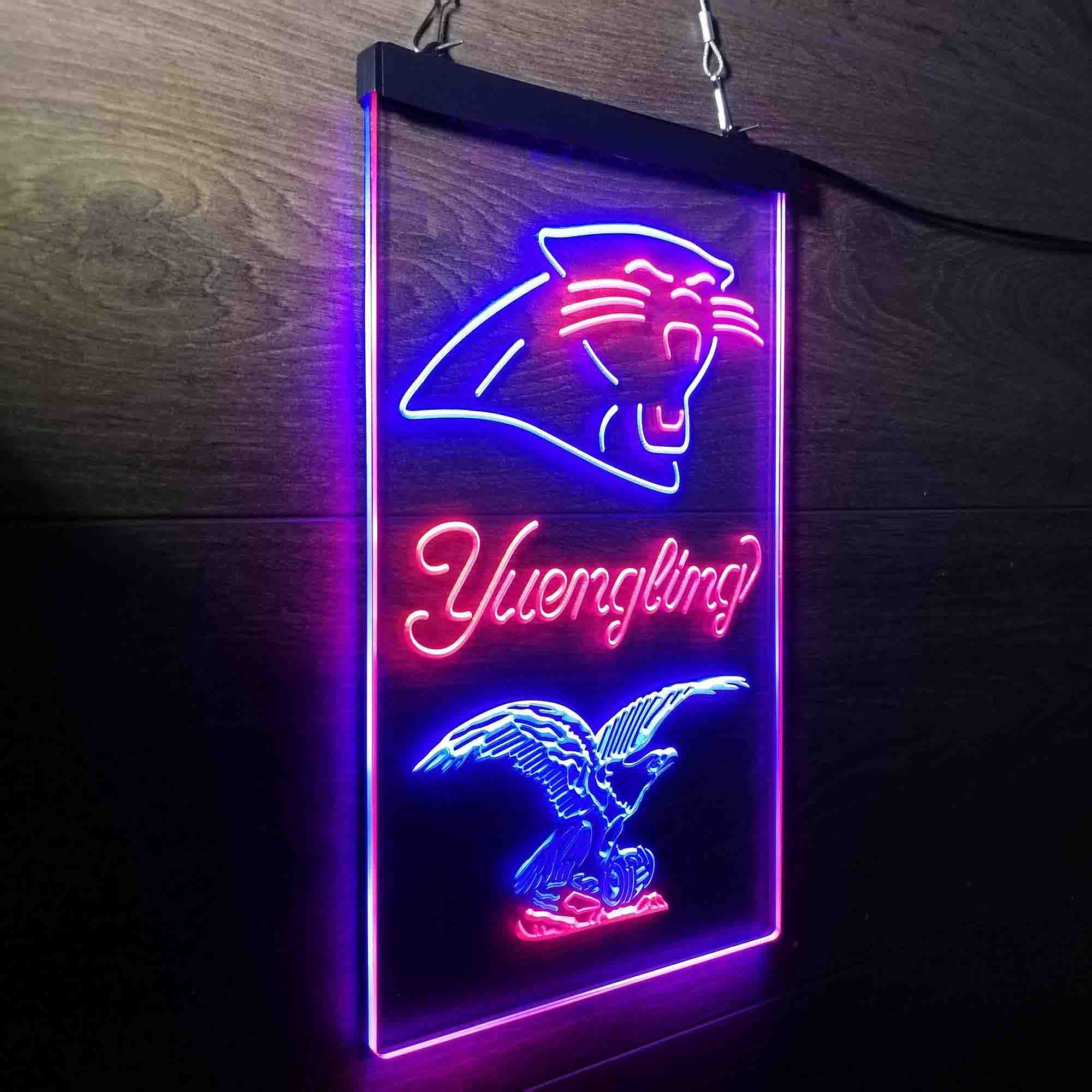 Yuengling Bar Carolina Panthers Est. 1995 Neon-Like Led Light Sign