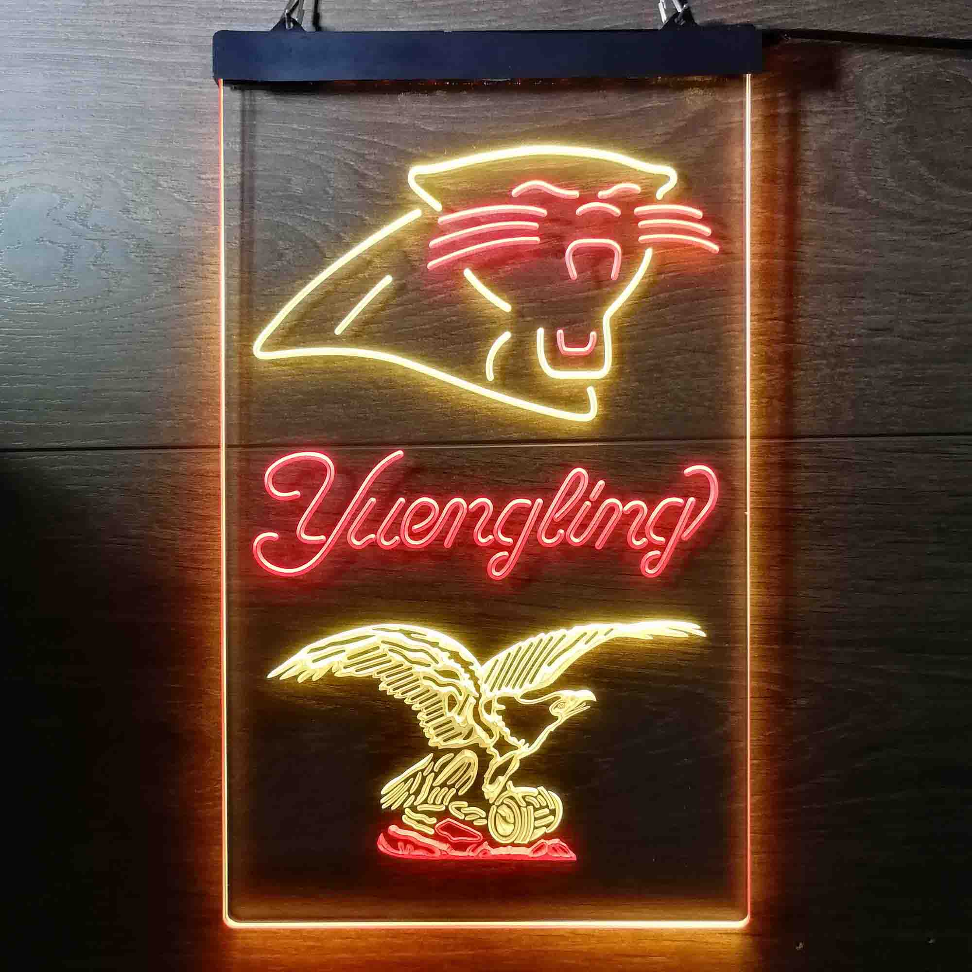 Yuengling Bar Carolina Panthers Est. 1995 Neon-Like Led Light Sign