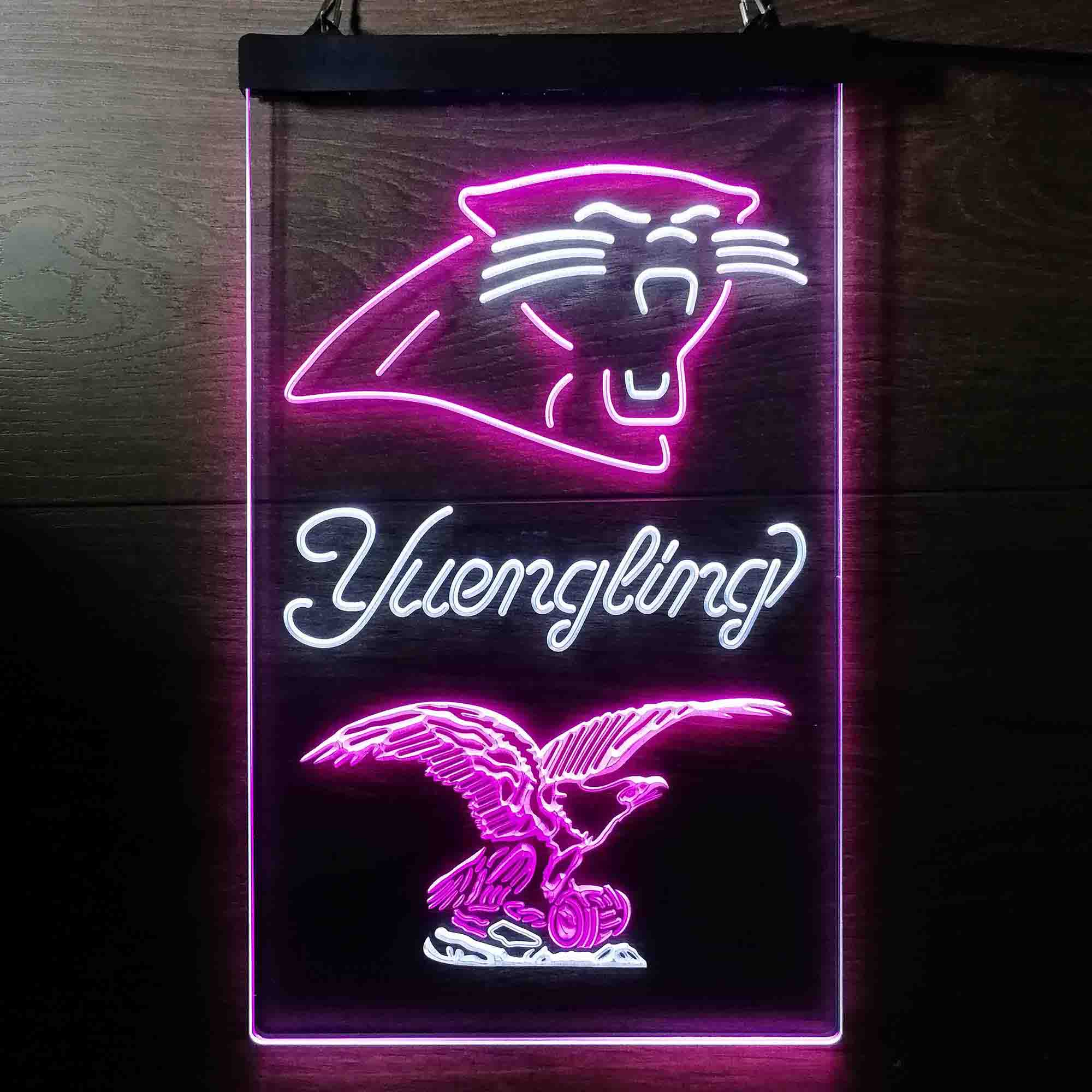 Yuengling Bar Carolina Panthers Est. 1995 Neon-Like Led Light Sign