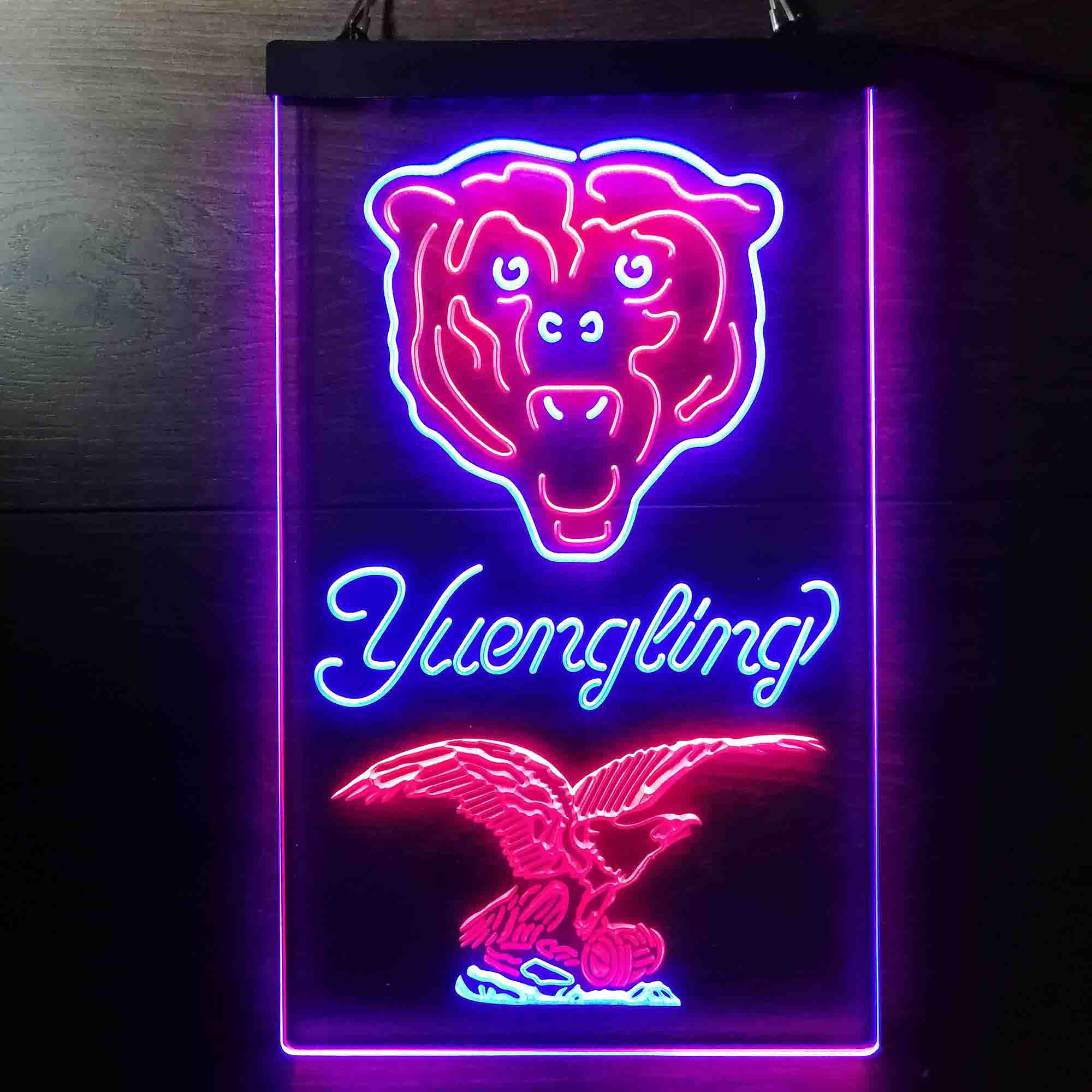 Yuengling Bar Chicago Bears Est. 1920 Neon-Like LED Sign