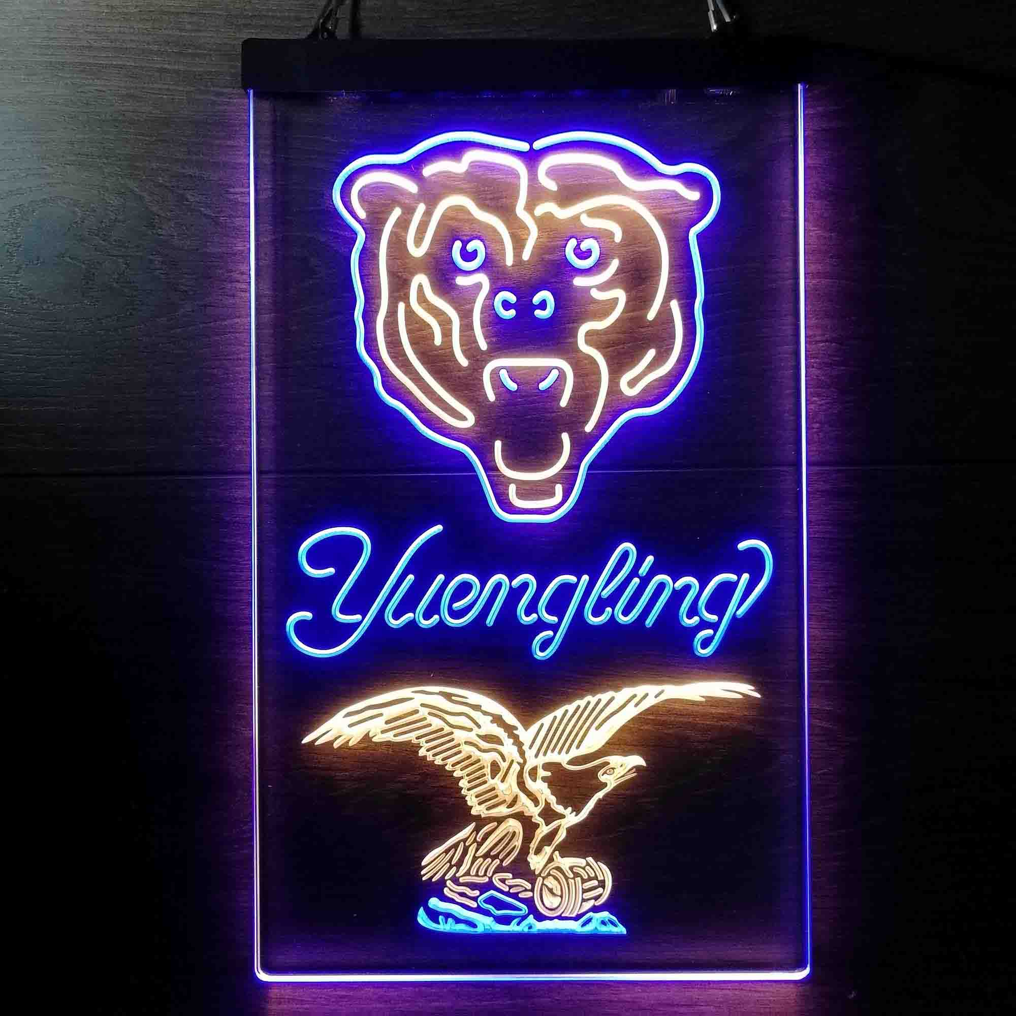 Yuengling Bar Chicago Bears Est. 1920 Neon-Like LED Light Sign