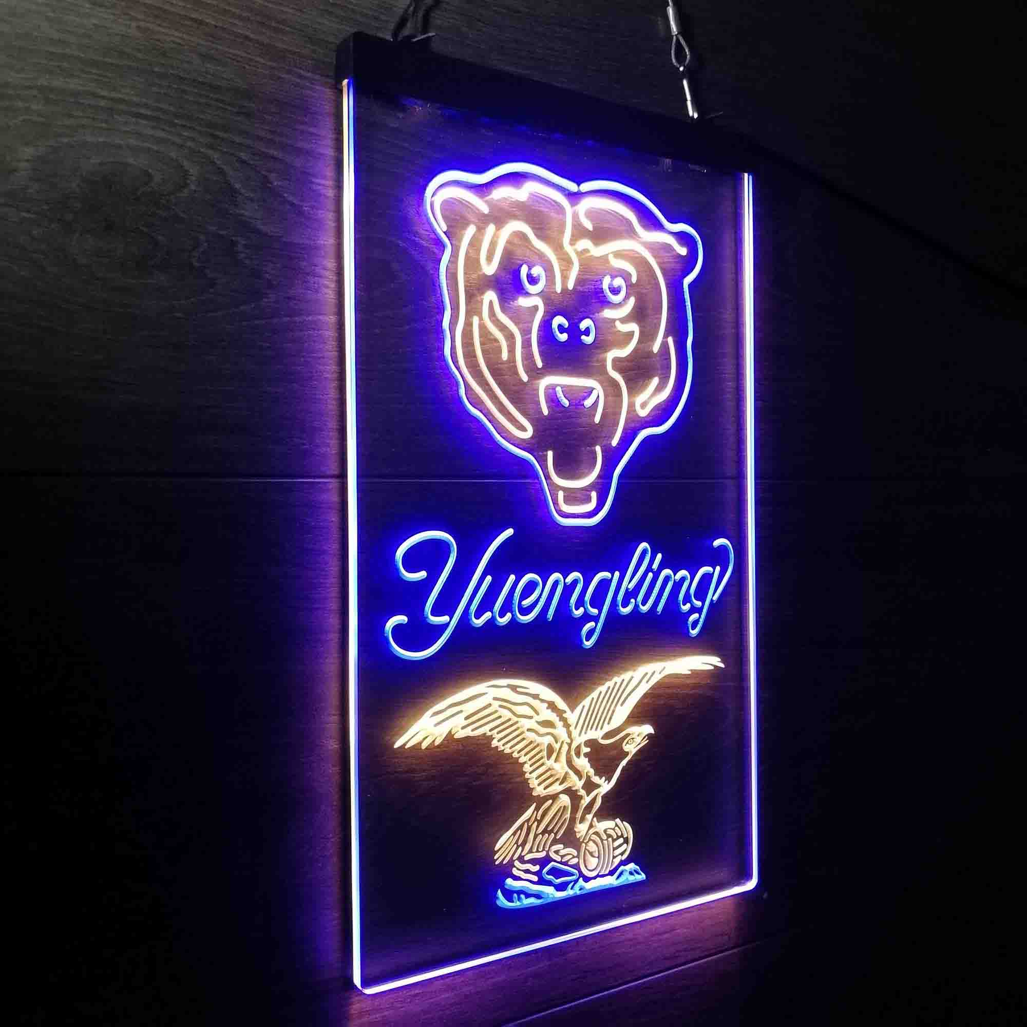 Yuengling Bar Chicago Bears Est. 1920 Neon-Like LED Light Sign