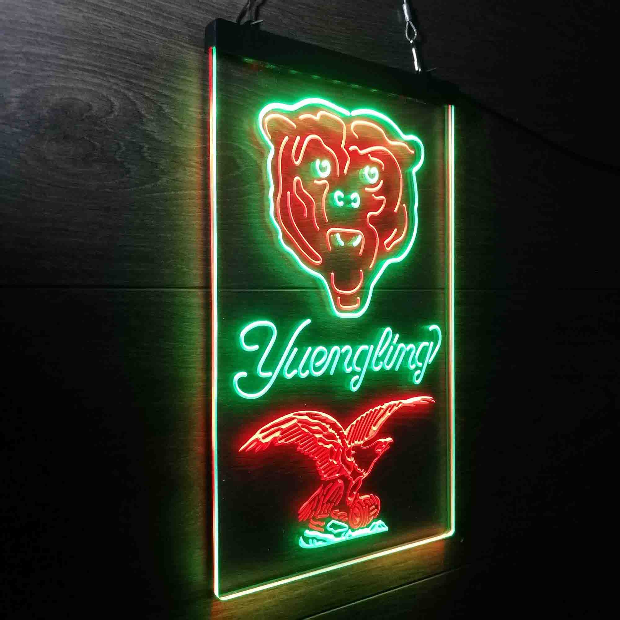 Yuengling Bar Chicago Bears Est. 1920 Neon-Like LED Light Sign