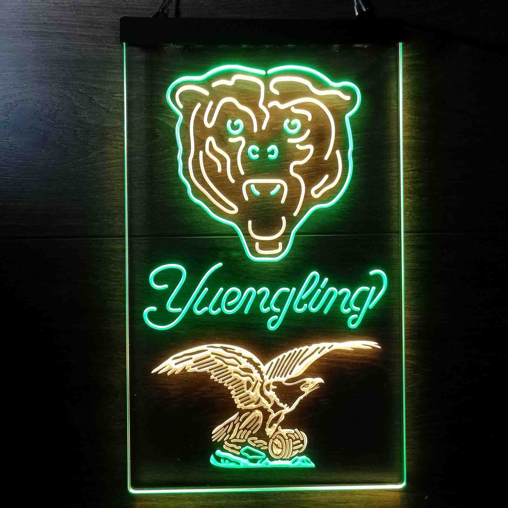 Yuengling Bar Chicago Bears Est. 1920 Neon-Like LED Light Sign