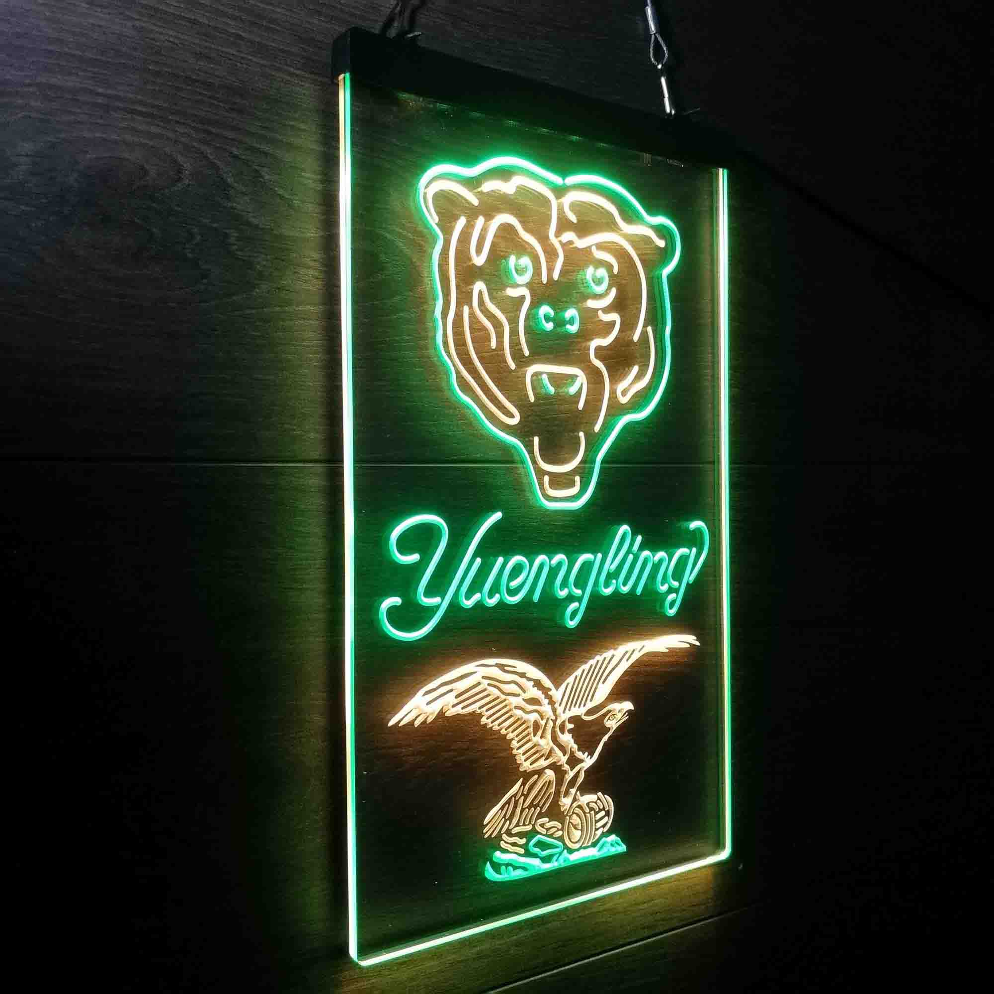 Yuengling Bar Chicago Bears Est. 1920 Neon-Like LED Light Sign