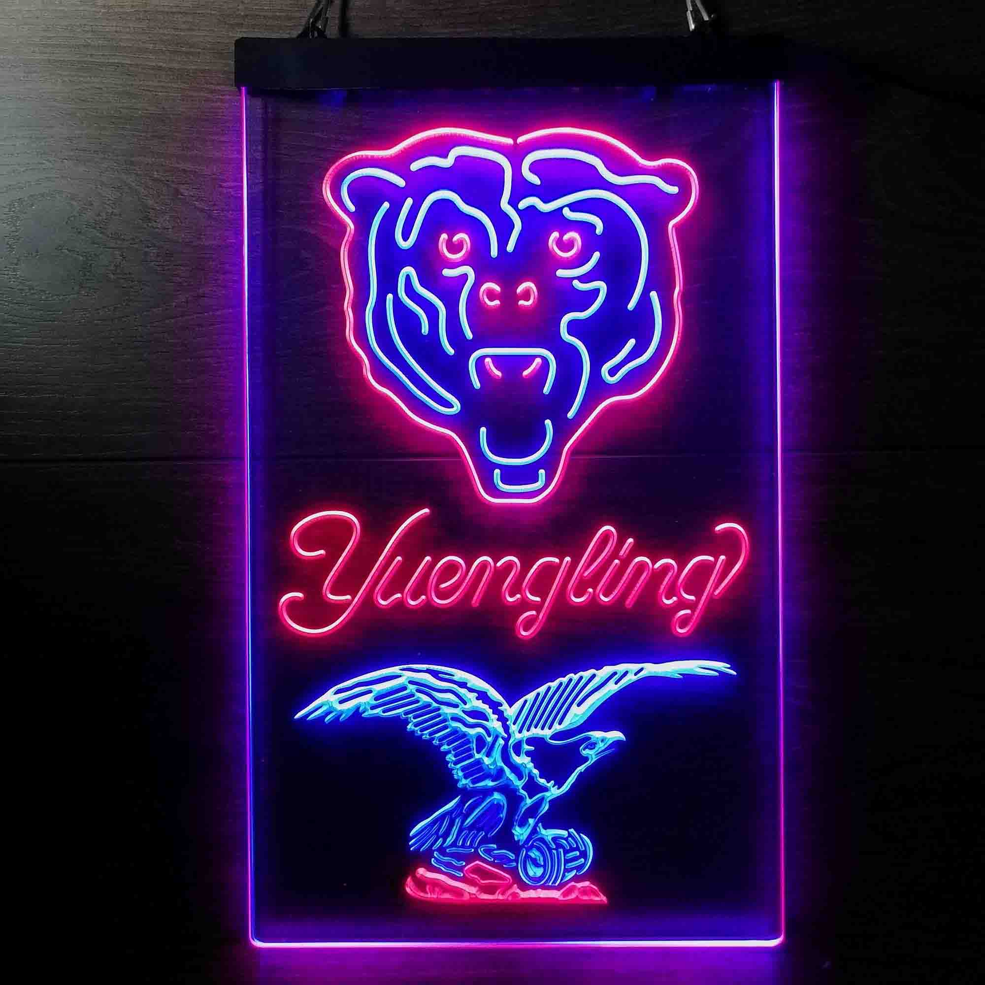 Yuengling Bar Chicago Bears Est. 1920 Neon-Like LED Light Sign