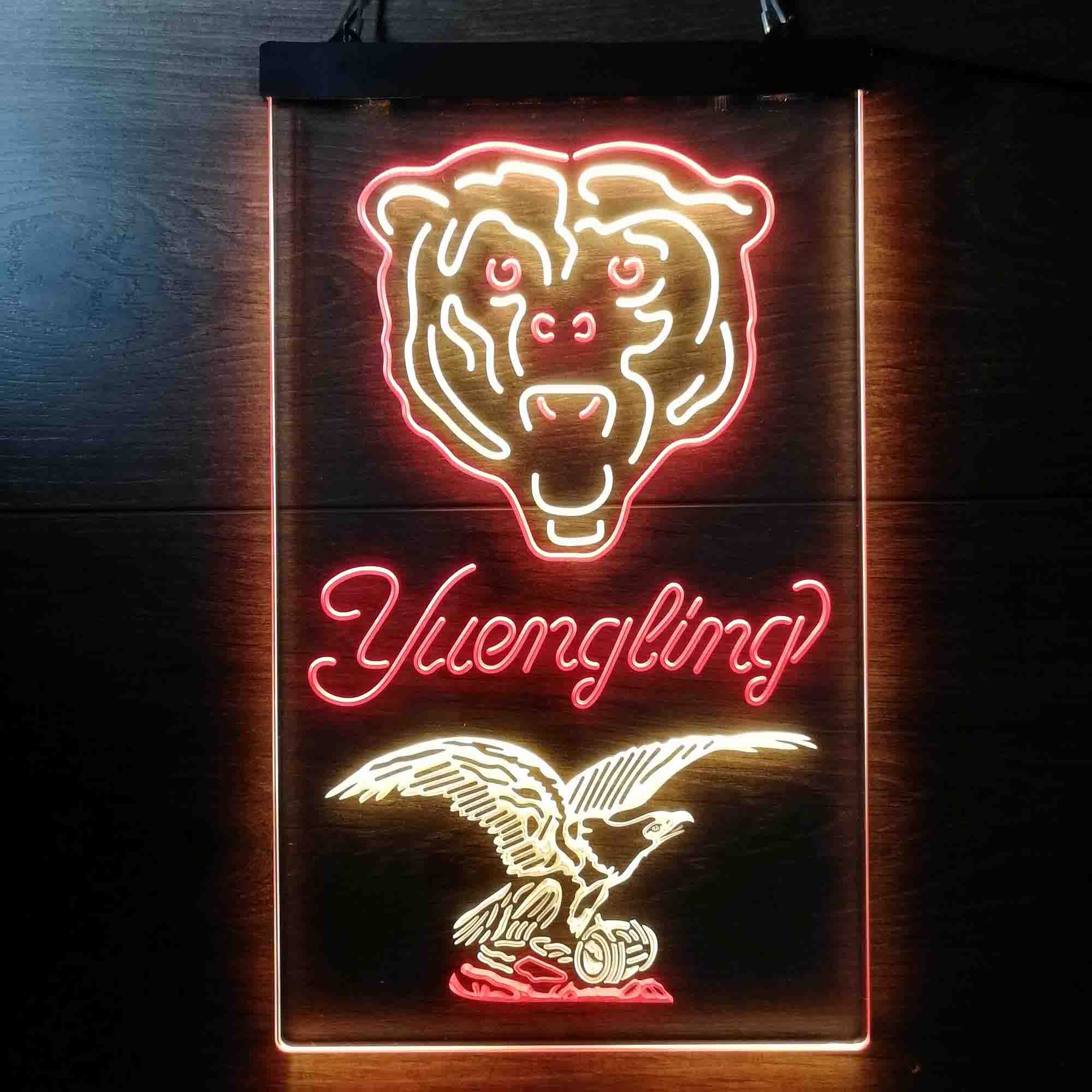 Yuengling Bar Chicago Bears Est. 1920 Neon-Like LED Light Sign