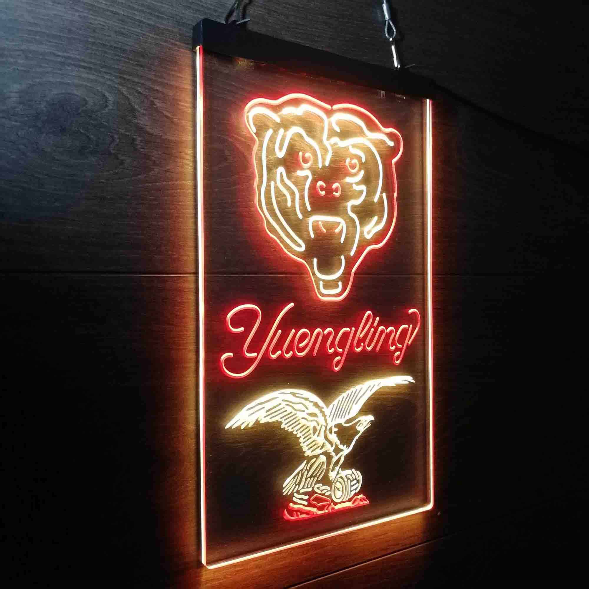 Yuengling Bar Chicago Bears Est. 1920 Neon-Like LED Light Sign