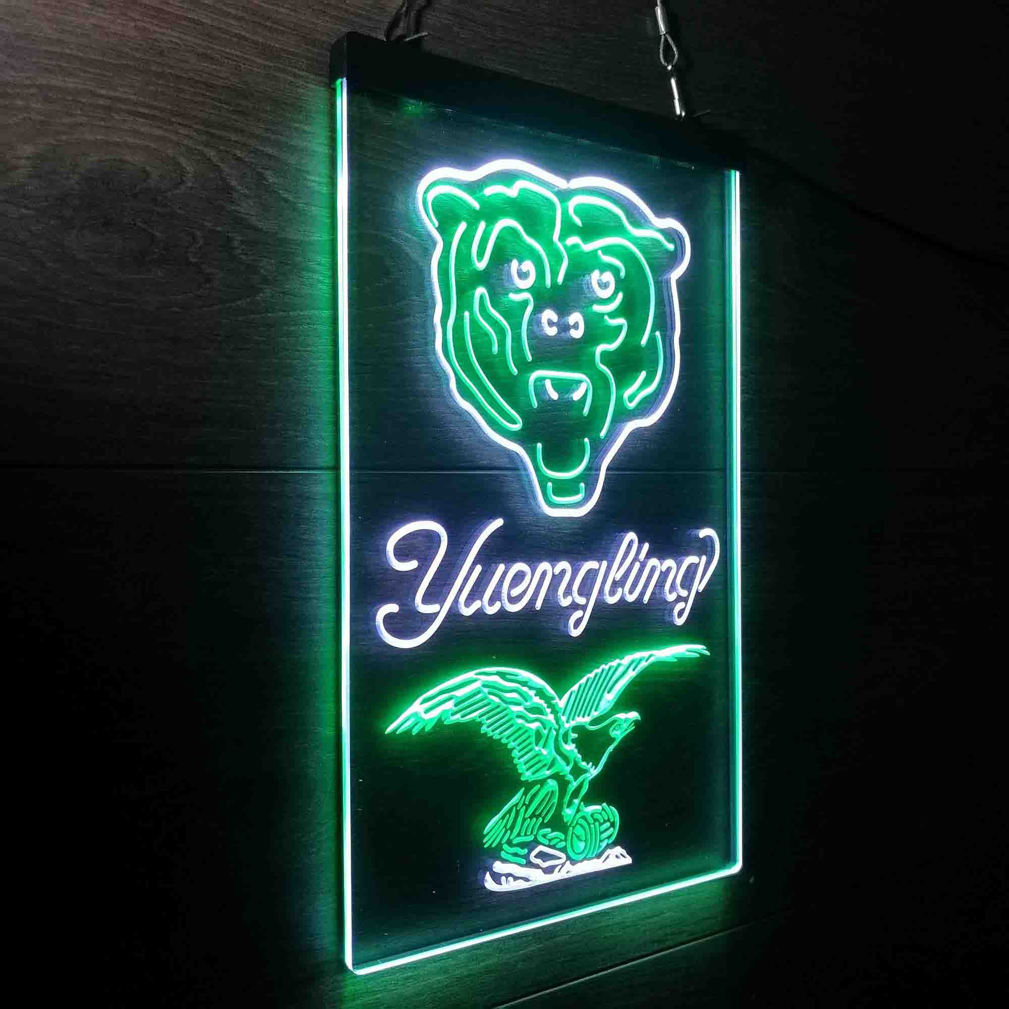 Yuengling Bar Chicago Bears Est. 1920 Neon-Like LED Light Sign