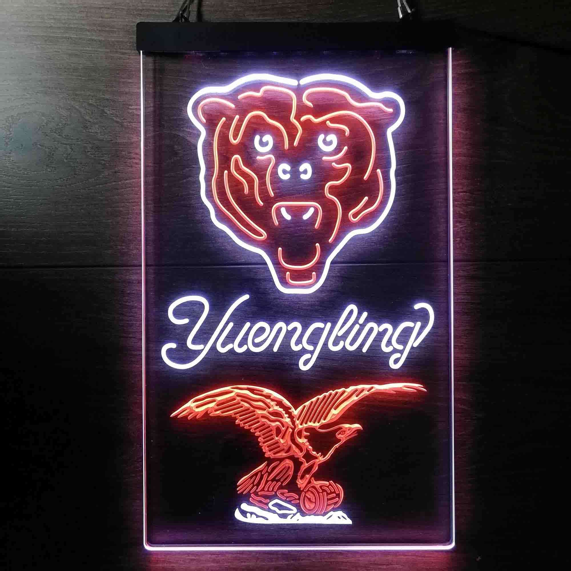 Yuengling Bar Chicago Bears Est. 1920 Neon-Like LED Light Sign