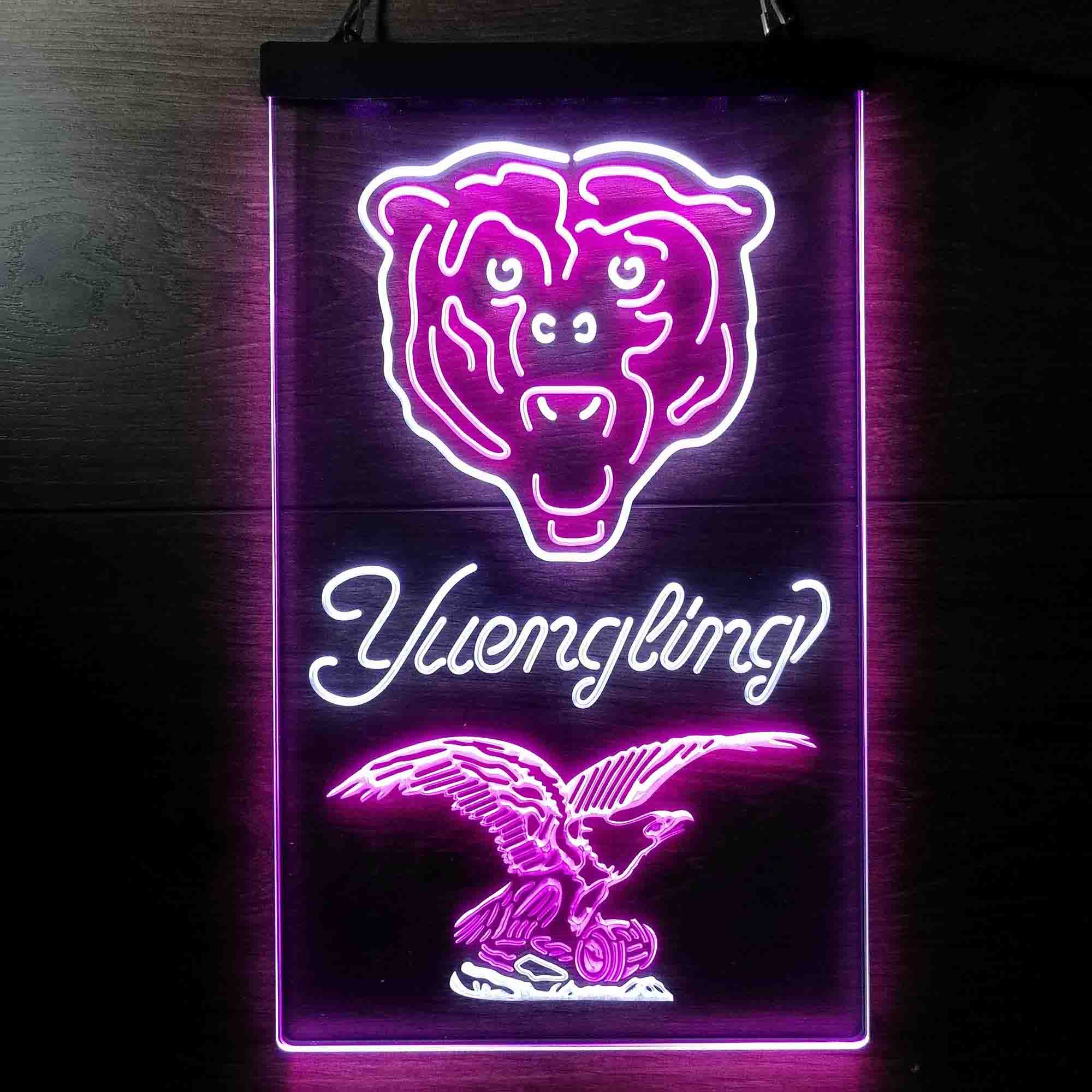 Yuengling Bar Chicago Bears Est. 1920 Neon-Like LED Light Sign