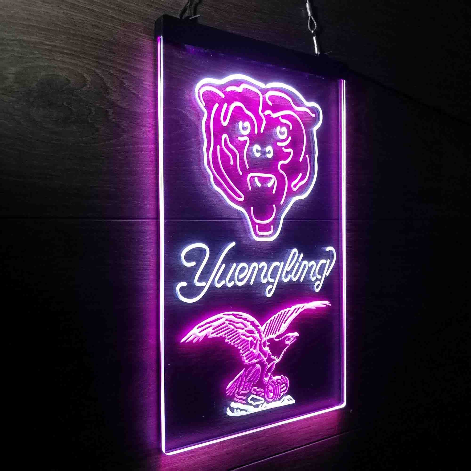 Yuengling Bar Chicago Bears Est. 1920 Neon-Like LED Light Sign