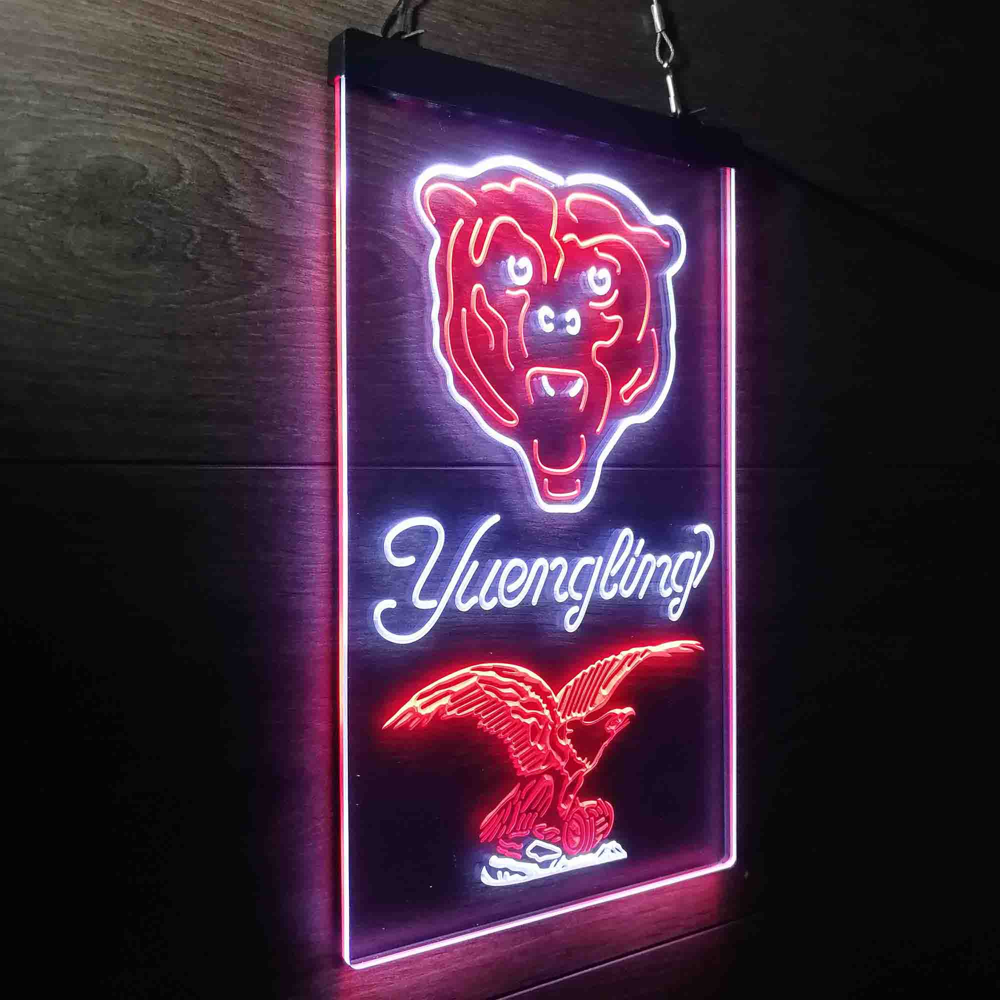 Yuengling Bar Chicago Bears Est. 1920 Neon-Like LED Light Sign