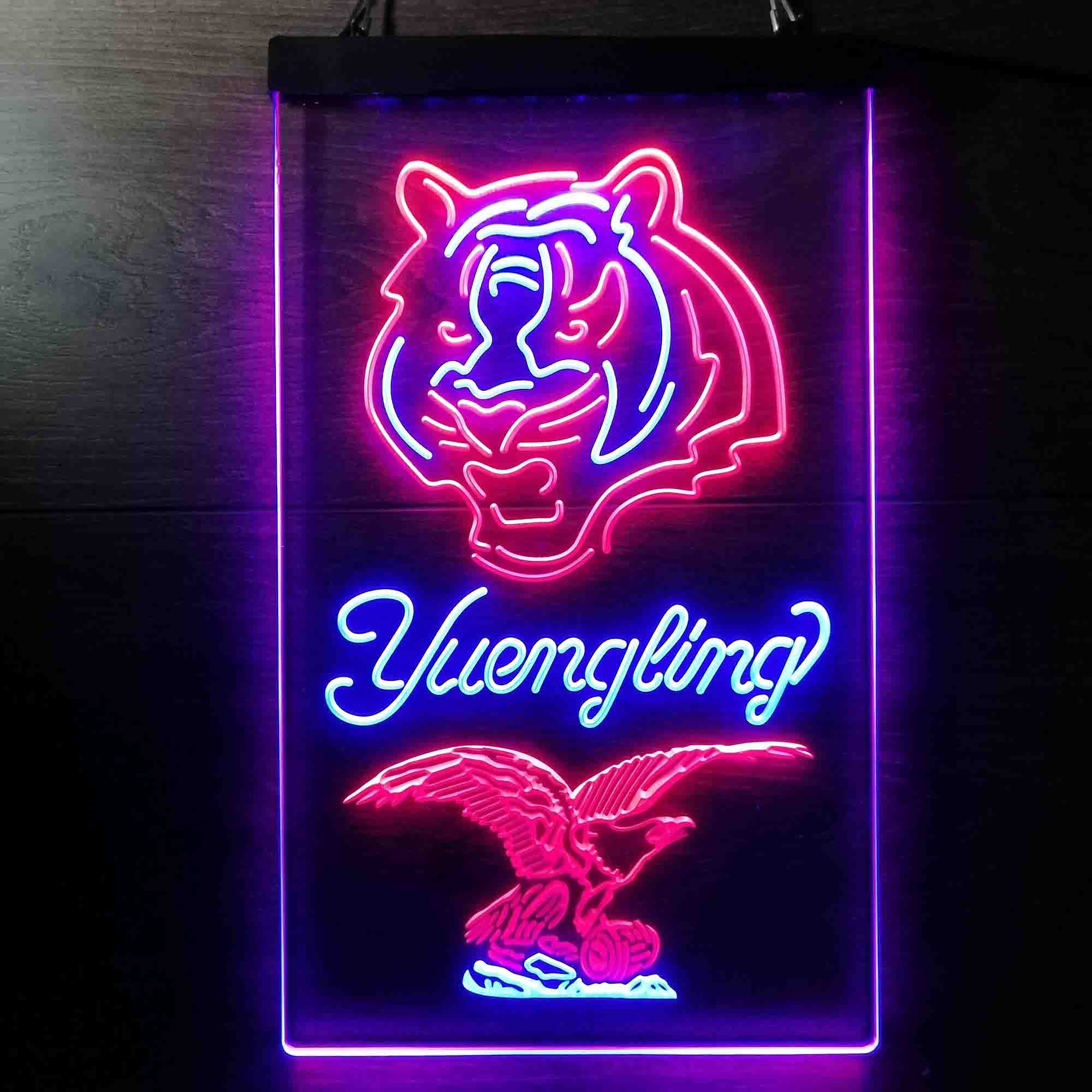 Yuengling Bar Cincinnati Bengals Est. 1968 Neon-Like Led Light Sign