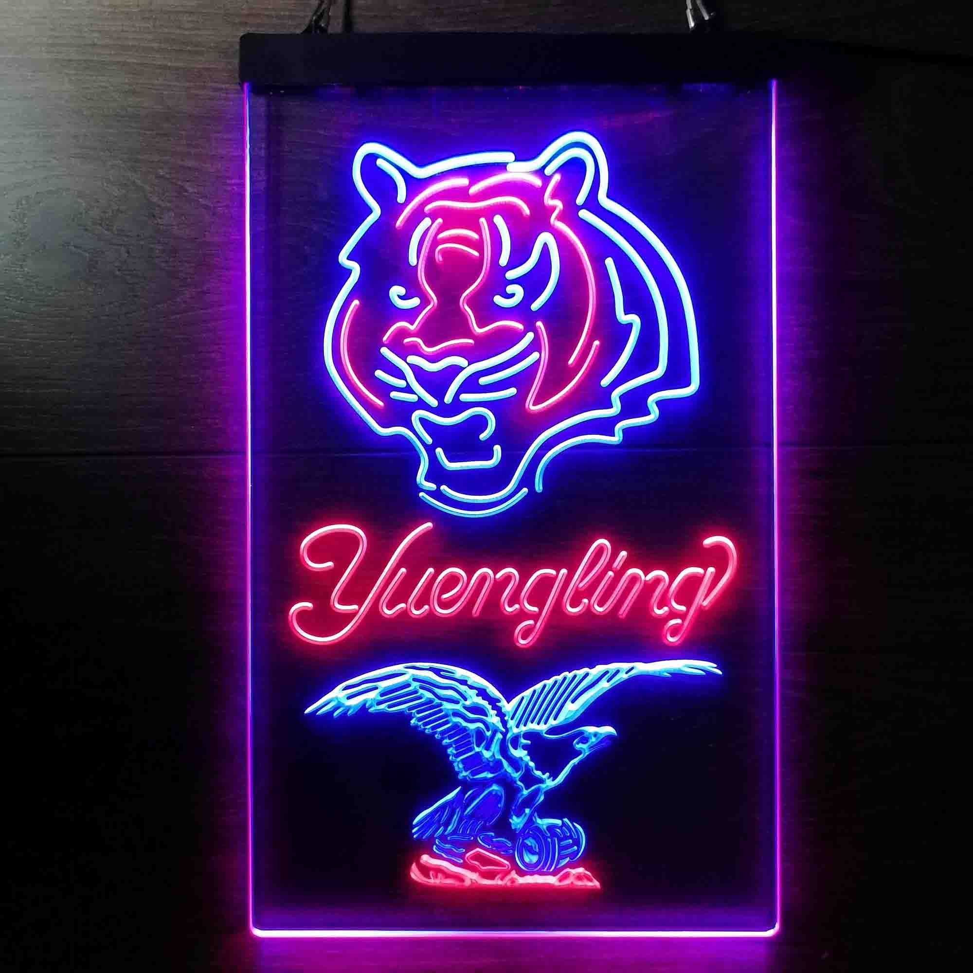 Yuengling Bar Cincinnati Bengals Est. 1968 Neon-Like Led Light Sign