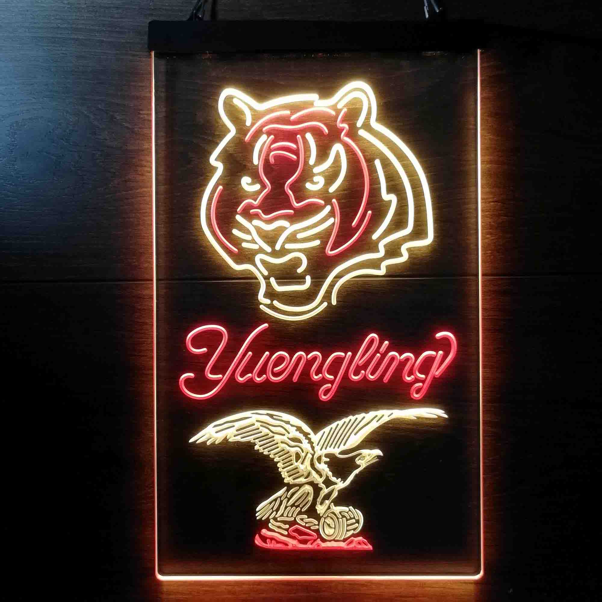 Yuengling Bar Cincinnati Bengals Est. 1968 Neon-Like Led Light Sign