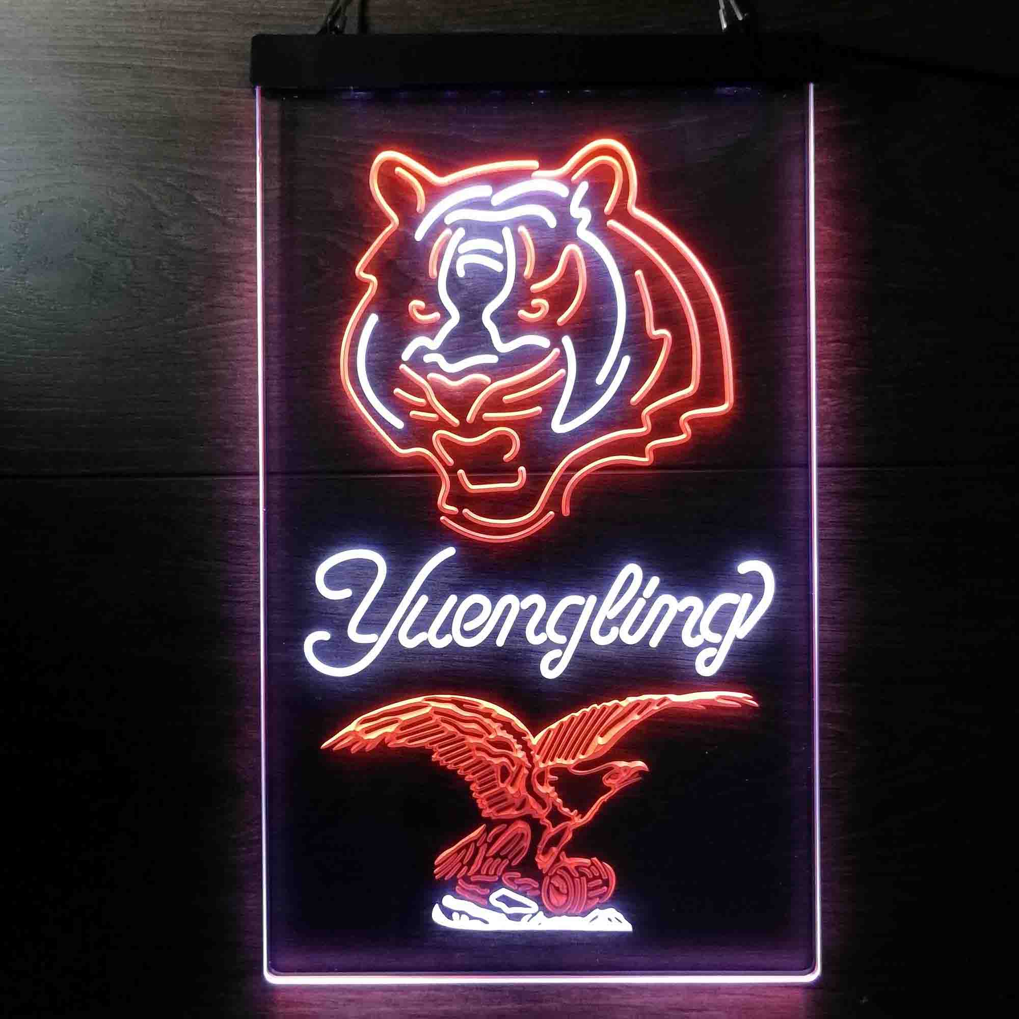 Yuengling Bar Cincinnati Bengals Est. 1968 Neon-Like Led Light Sign