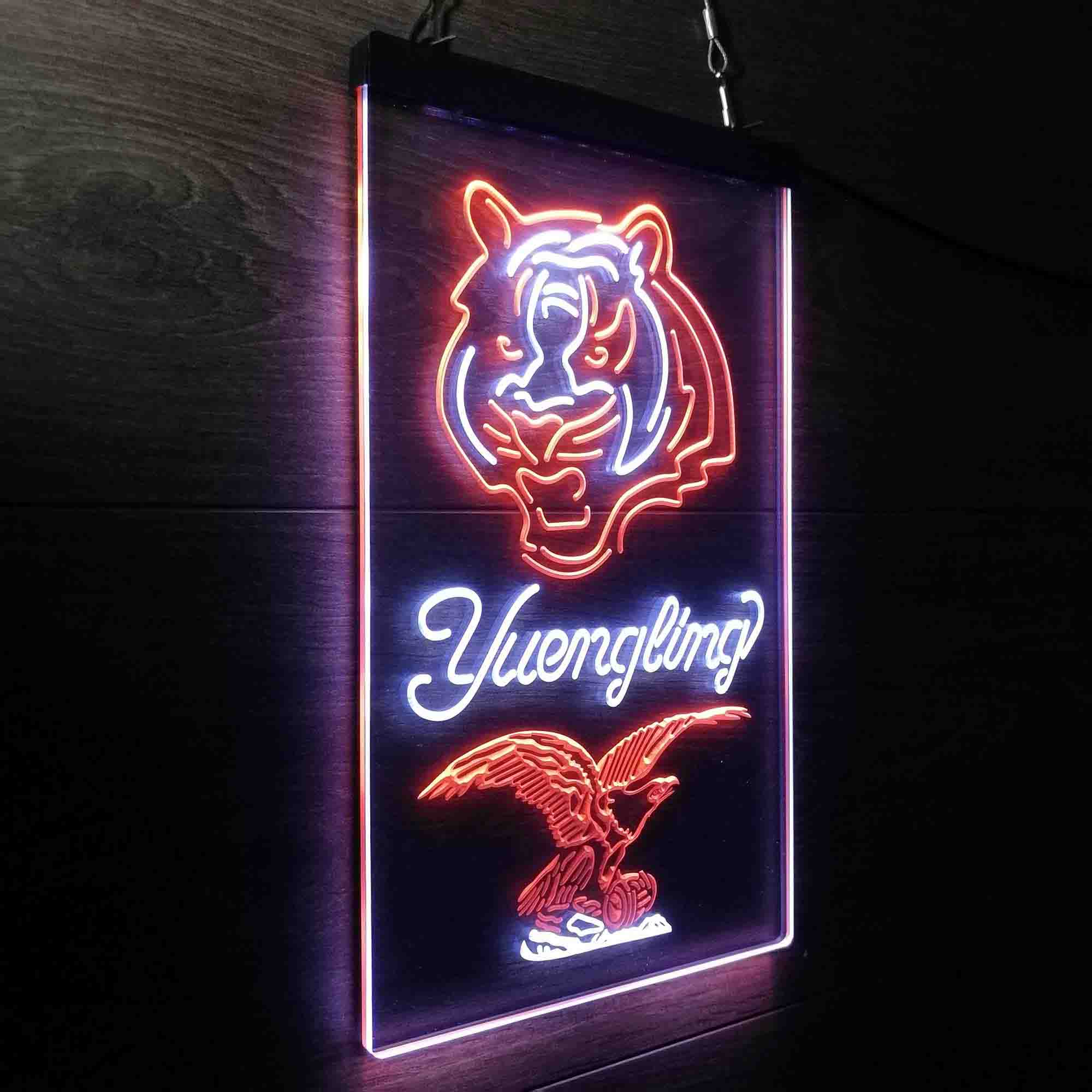 Yuengling Bar Cincinnati Bengals Est. 1968 Neon-Like Led Light Sign